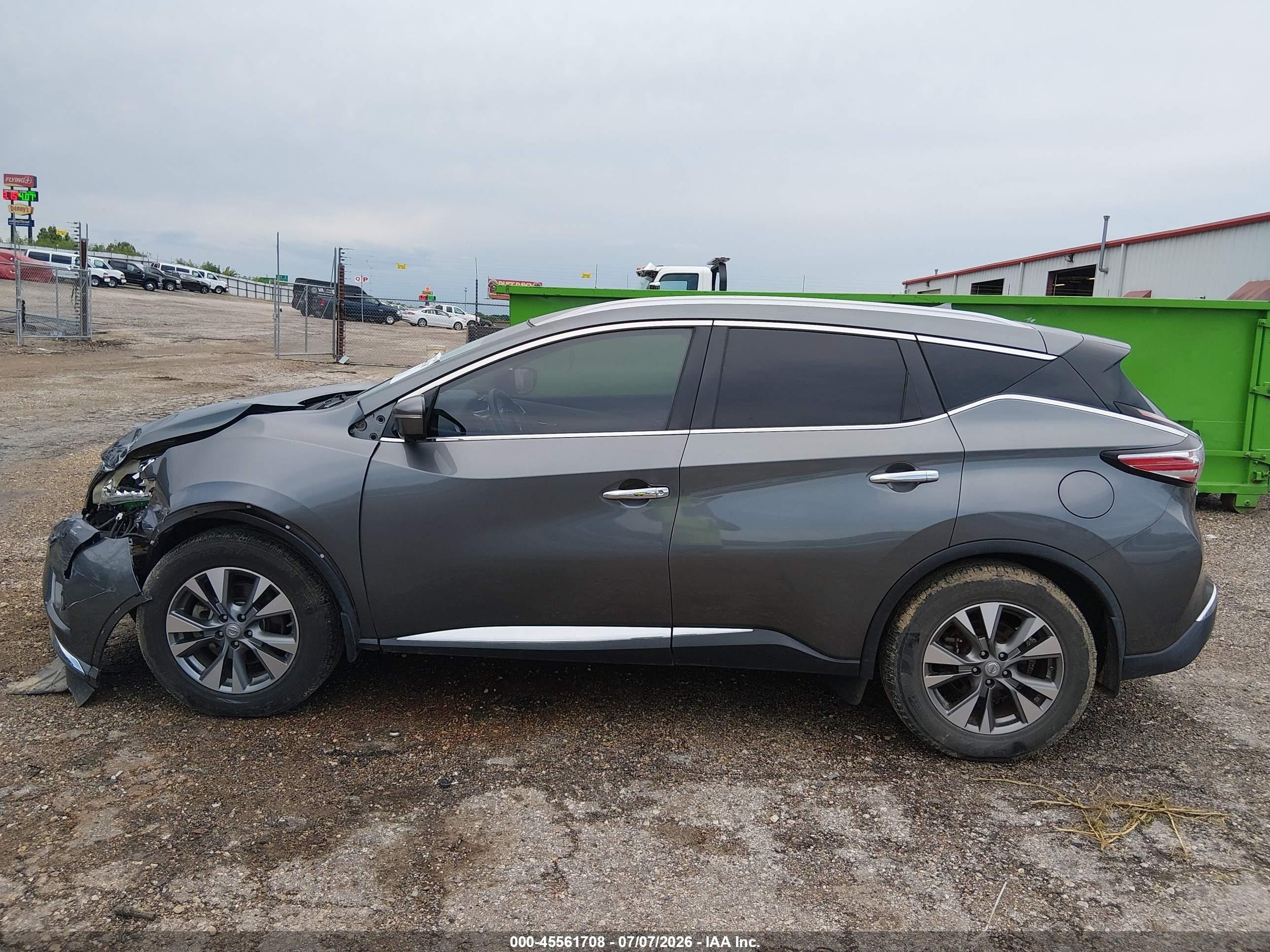 2015 Nissan Murano Sl Gray vin: 5N1AZ2MG6FN218903