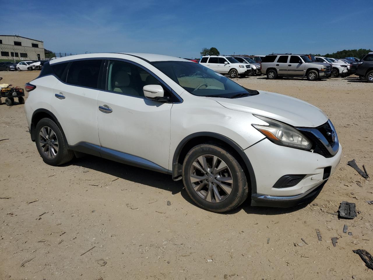 2015 Nissan Murano S White vin: 5N1AZ2MG6FN224006