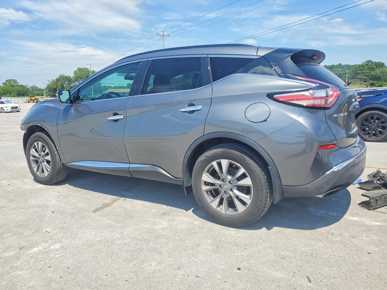 2015 Nissan Murano Sv Gray vin: 5N1AZ2MG6FN224328