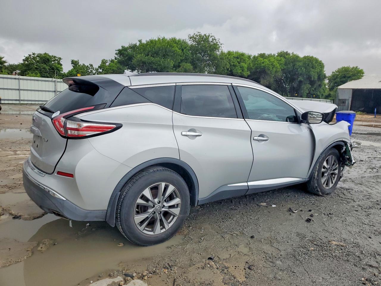 2015 Nissan Murano Sv Silver vin: 5N1AZ2MG6FN244806