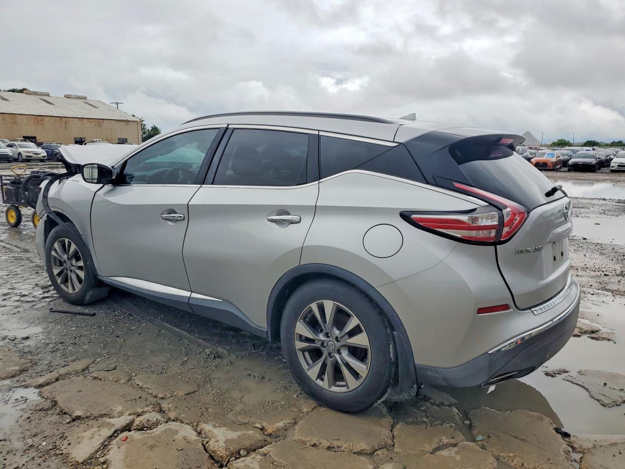 2015 Nissan Murano Sv Silver vin: 5N1AZ2MG6FN244806