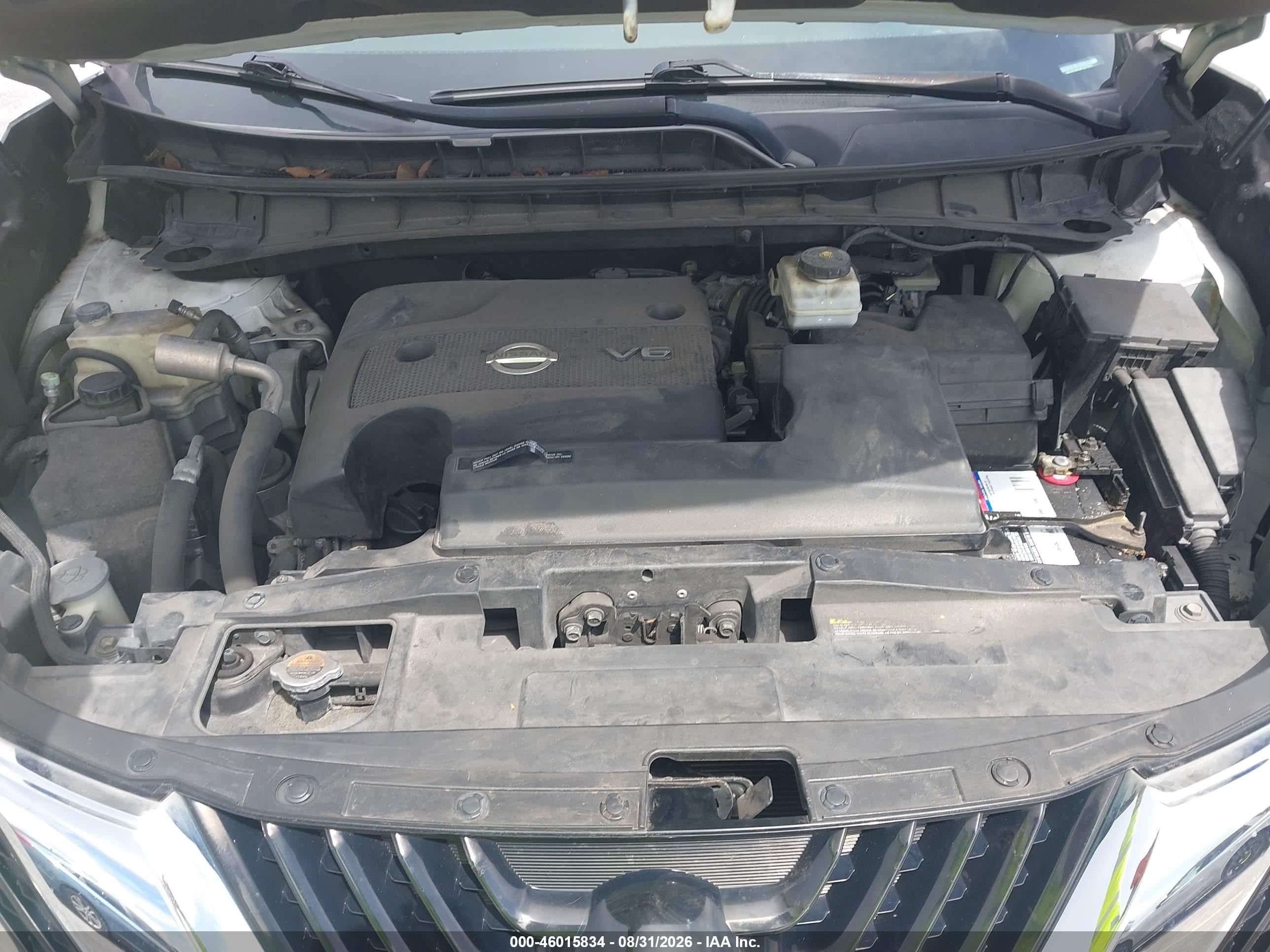 2015 Nissan Murano S White vin: 5N1AZ2MG6FN277675