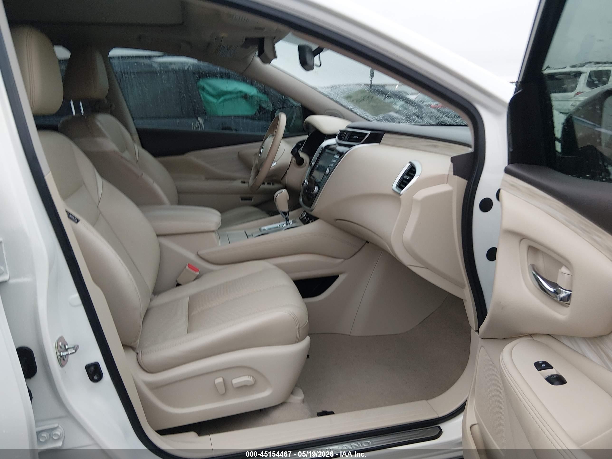 2015 Nissan Murano Platinum White vin: 5N1AZ2MG7FN211622