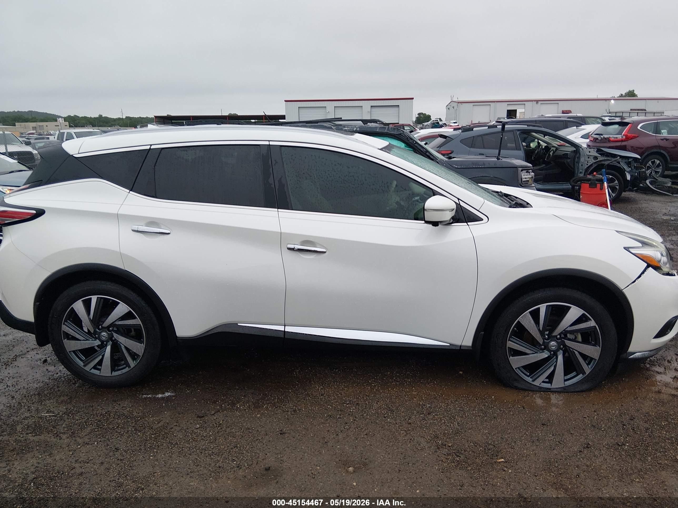 2015 Nissan Murano Platinum White vin: 5N1AZ2MG7FN211622