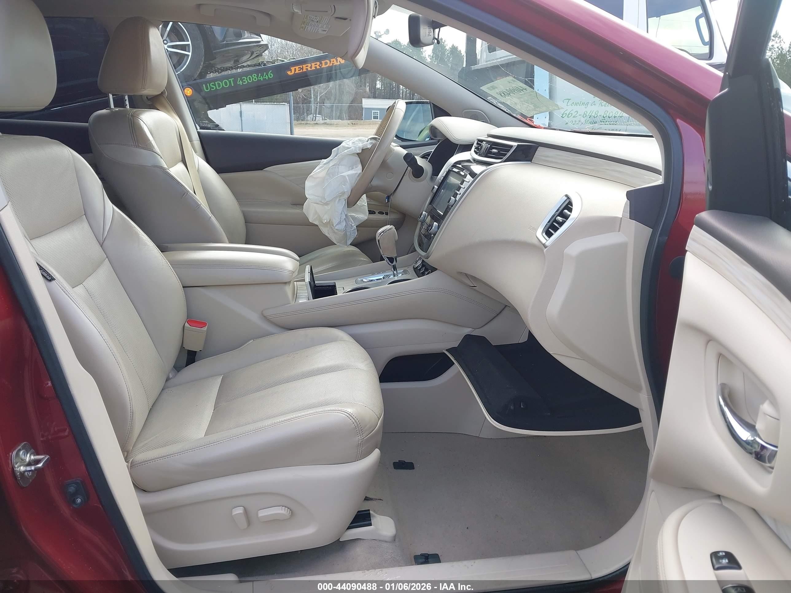 2015 Nissan Murano Platinum Бордовый vin: 5N1AZ2MG7FN214777