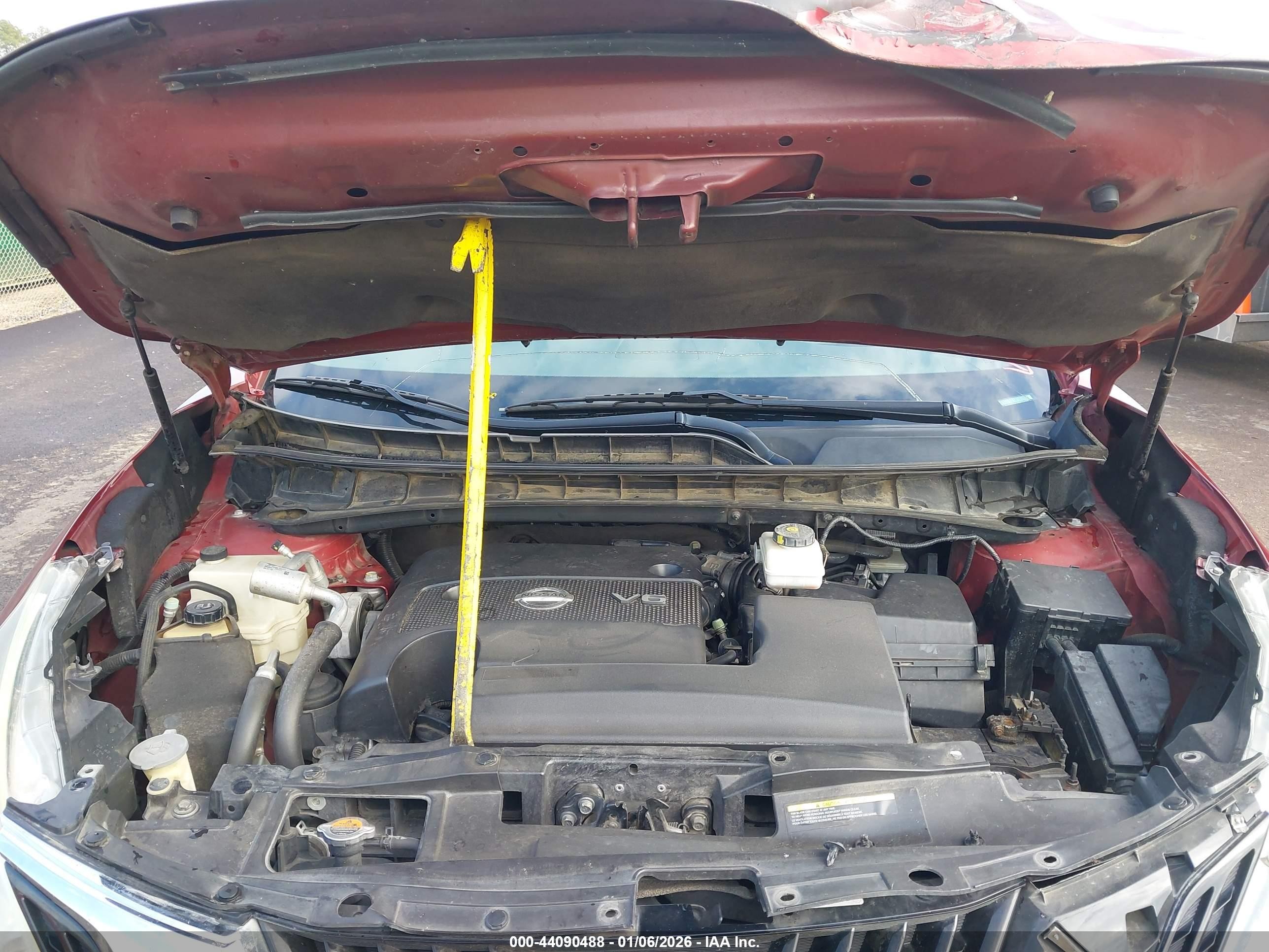 2015 Nissan Murano Platinum Бордовый vin: 5N1AZ2MG7FN214777