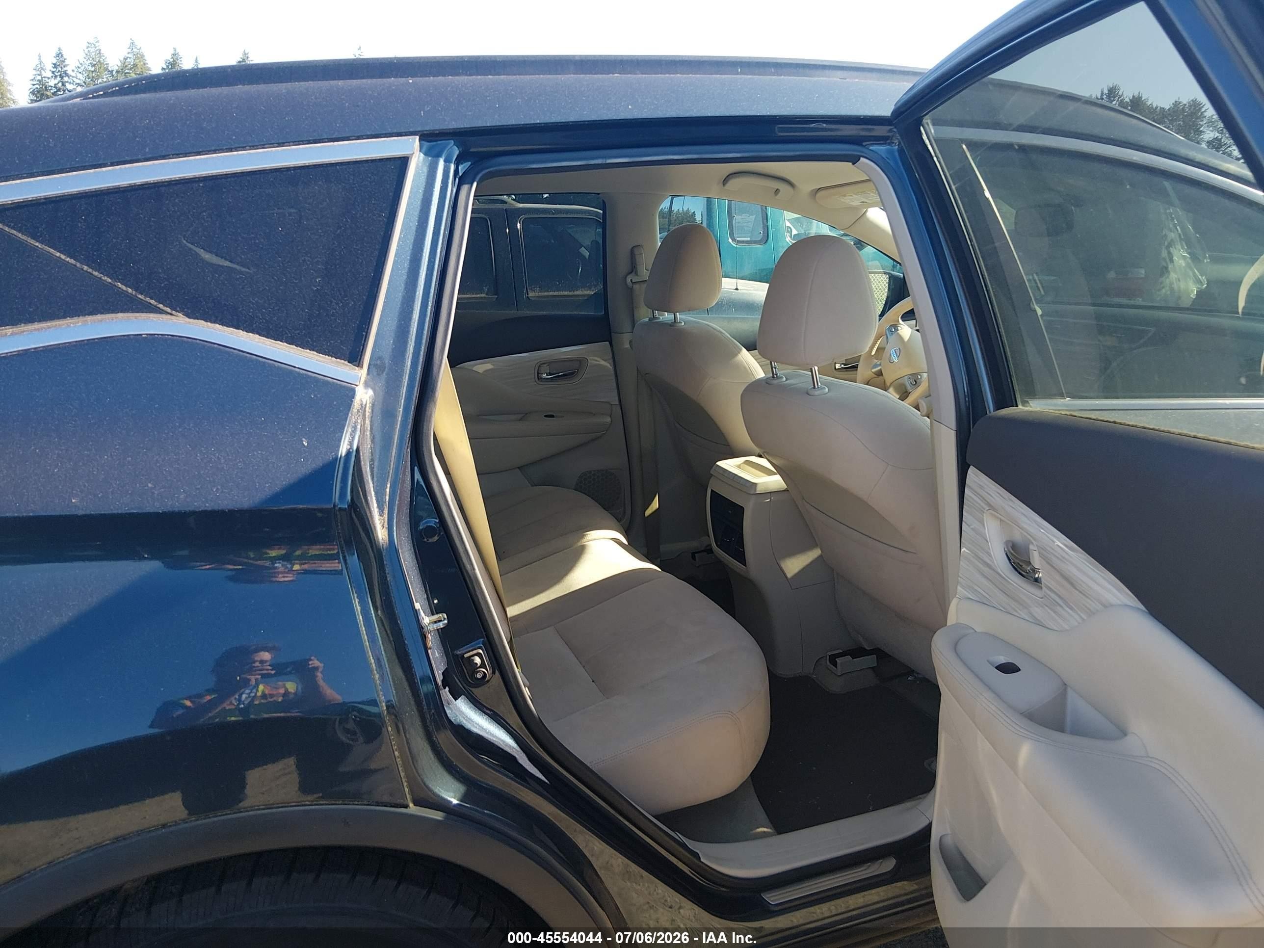 2015 Nissan Murano Sv Синий vin: 5N1AZ2MG7FN223169