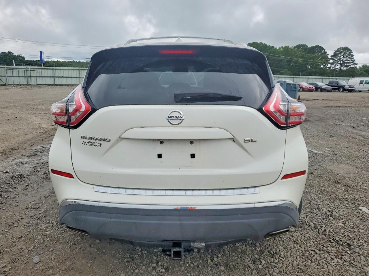 2015 Nissan Murano Sl White vin: 5N1AZ2MG7FN250324