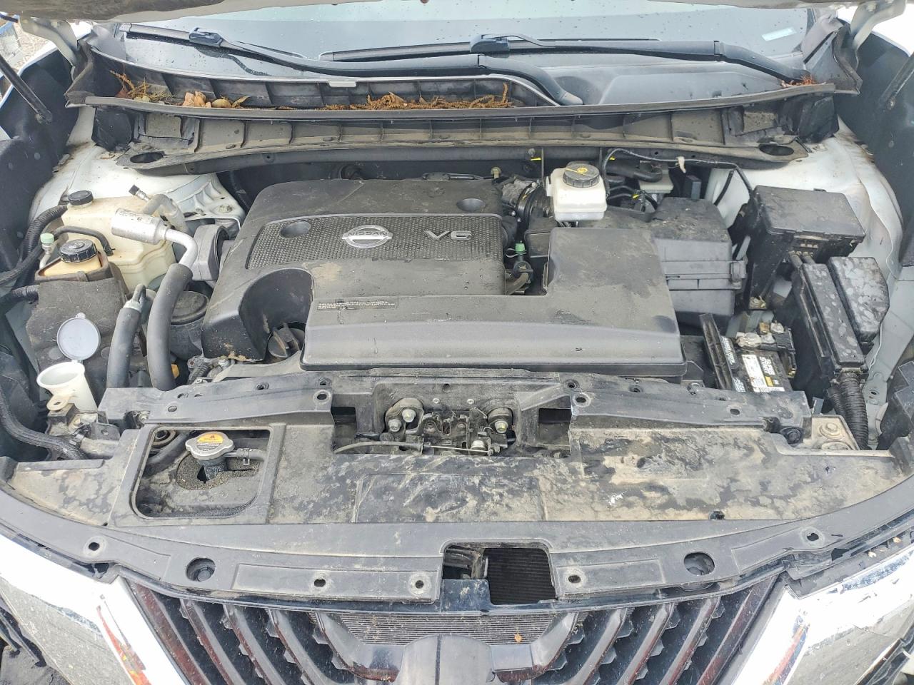 2015 Nissan Murano Sl White vin: 5N1AZ2MG7FN250324