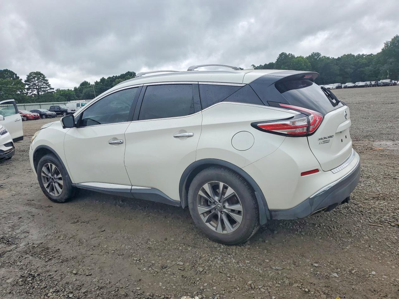 2015 Nissan Murano Sl White vin: 5N1AZ2MG7FN250324