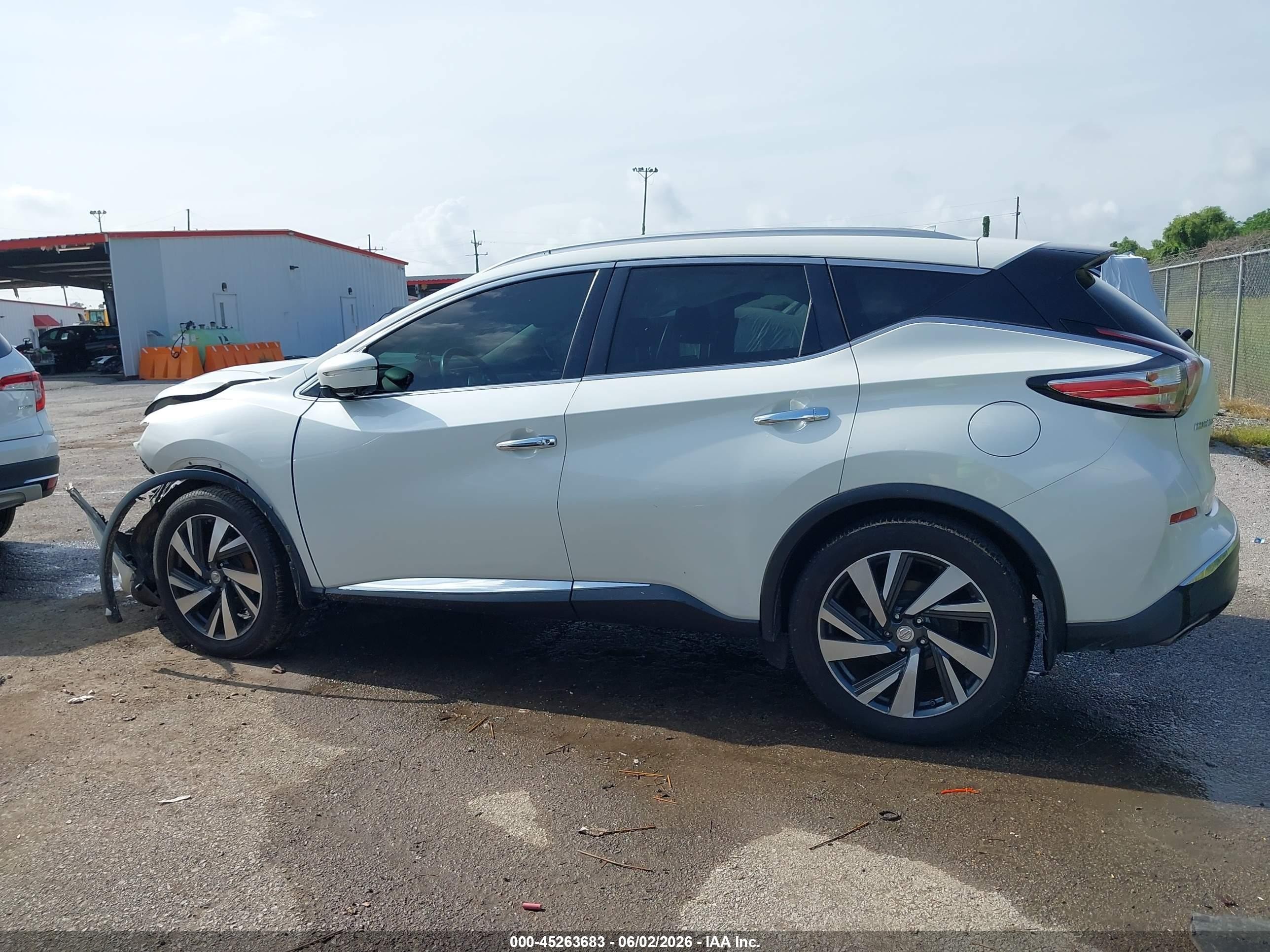 2015 Nissan Murano Platinum Белый vin: 5N1AZ2MG7FN252476