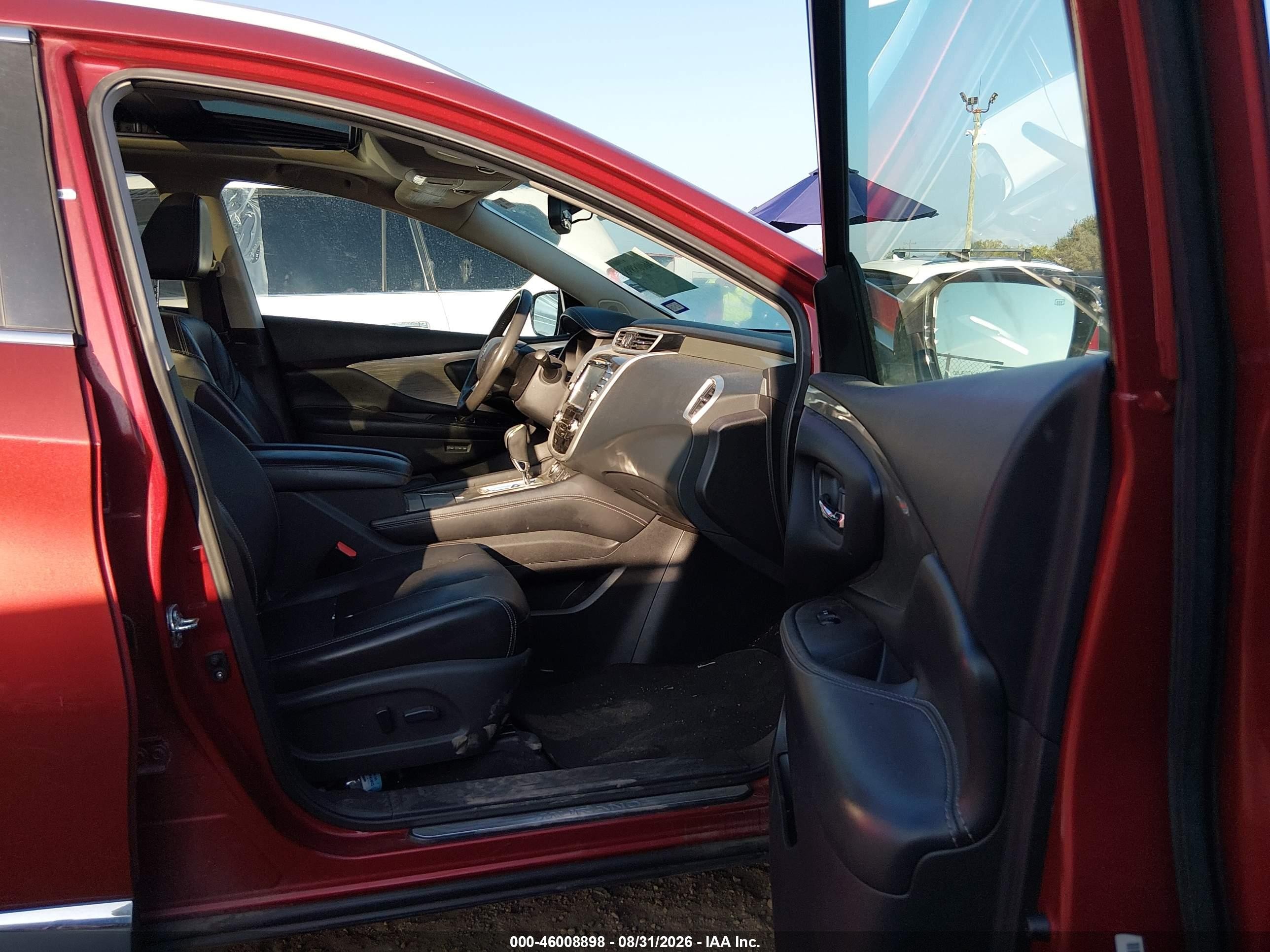 2015 Nissan Murano Sl Red vin: 5N1AZ2MG8FN229319