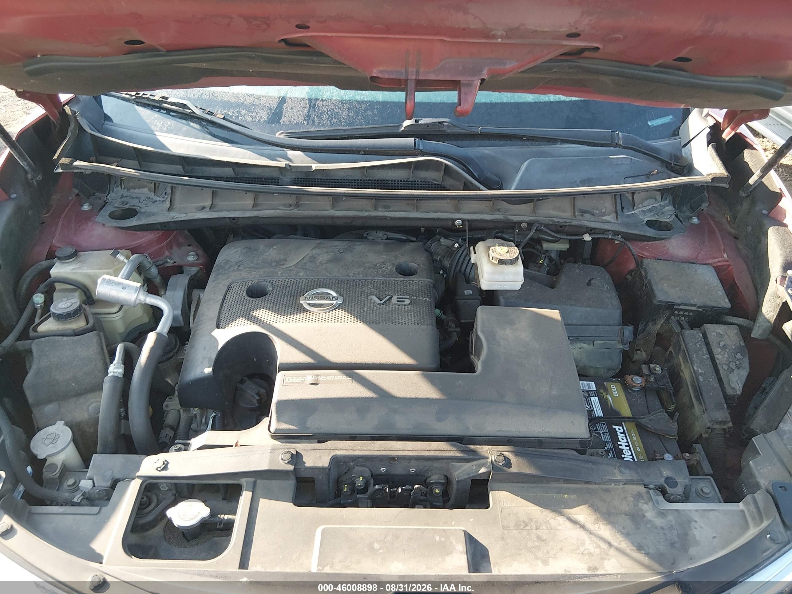 2015 Nissan Murano Sl Red vin: 5N1AZ2MG8FN229319