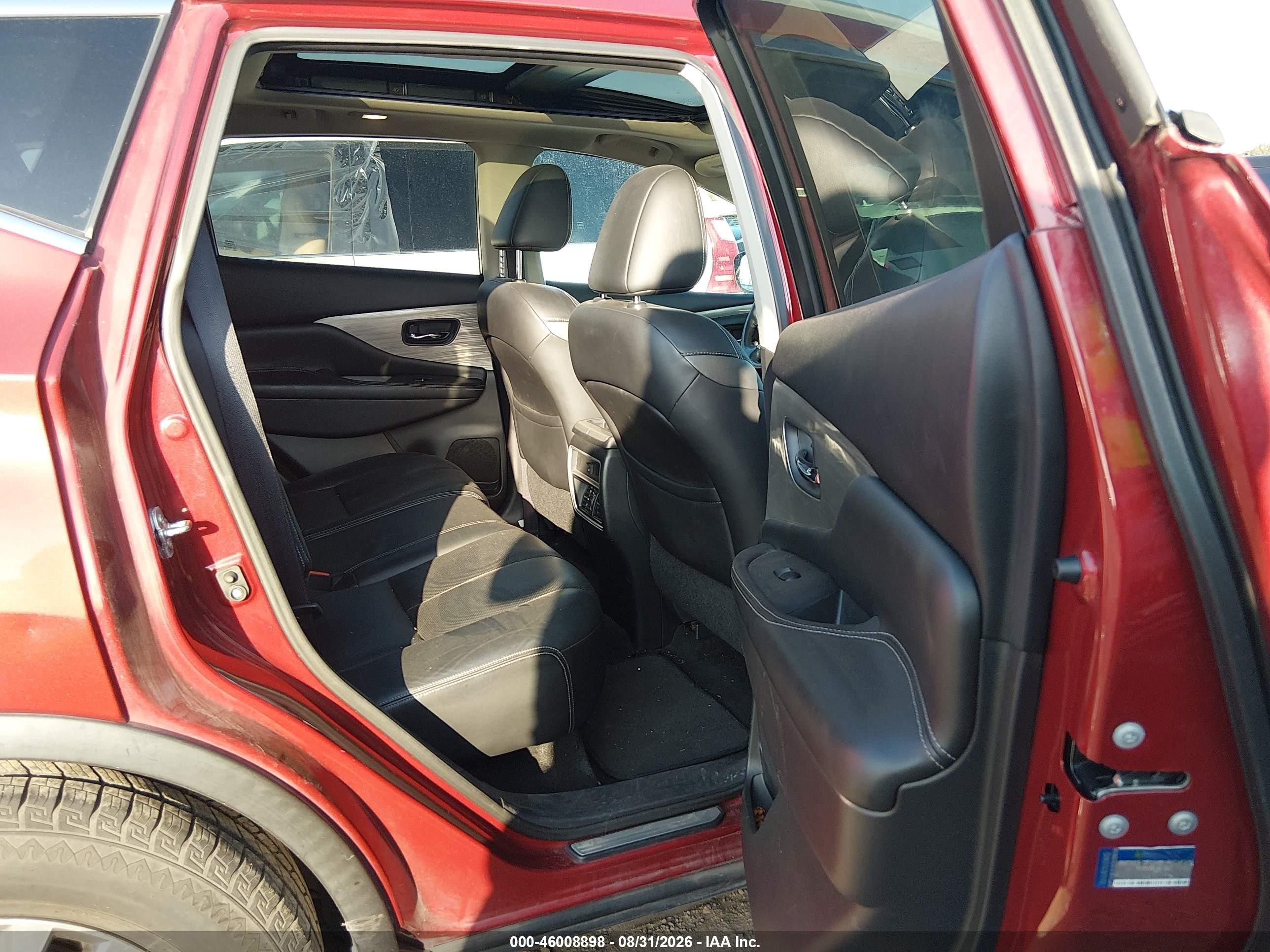 2015 Nissan Murano Sl Red vin: 5N1AZ2MG8FN229319