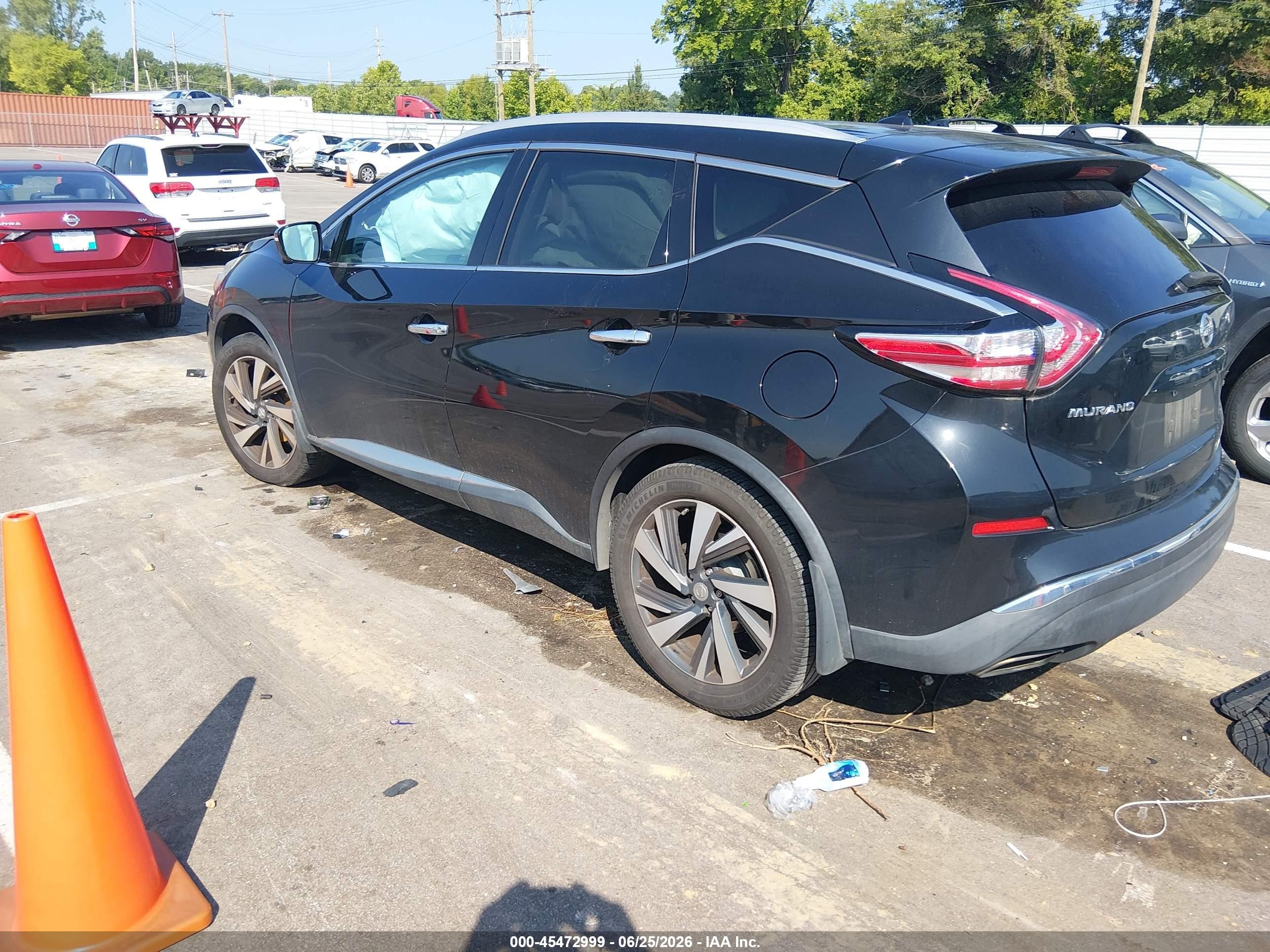 2015 Nissan Murano Platinum Black vin: 5N1AZ2MG8FN240241