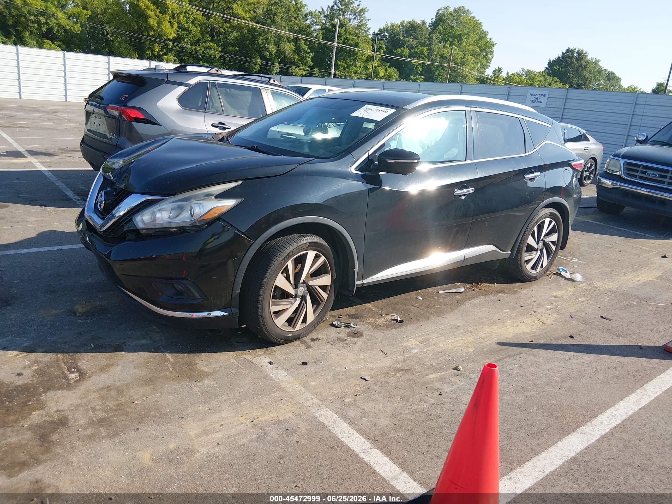 2015 Nissan Murano Platinum Black vin: 5N1AZ2MG8FN240241