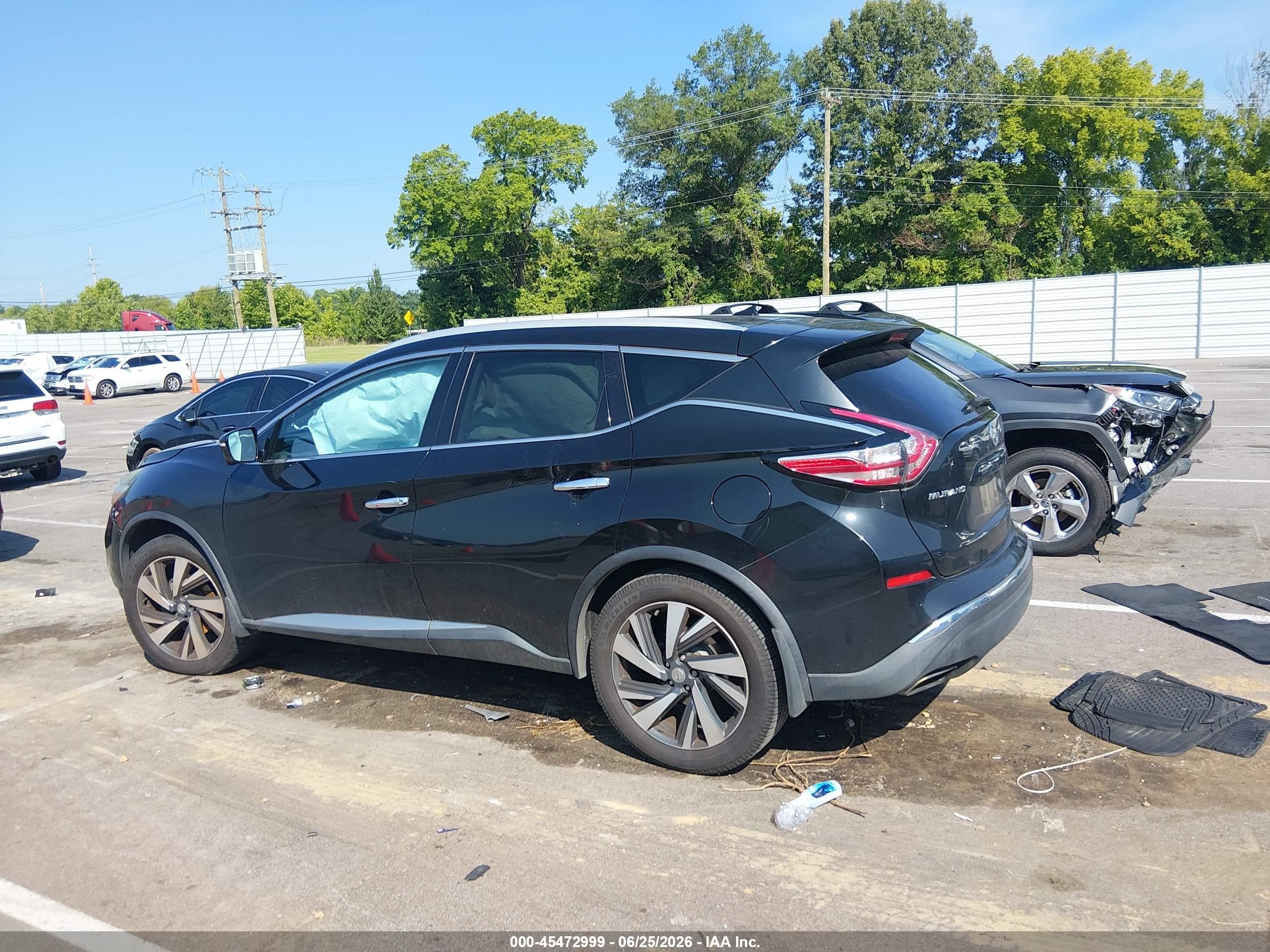 2015 Nissan Murano Platinum Black vin: 5N1AZ2MG8FN240241