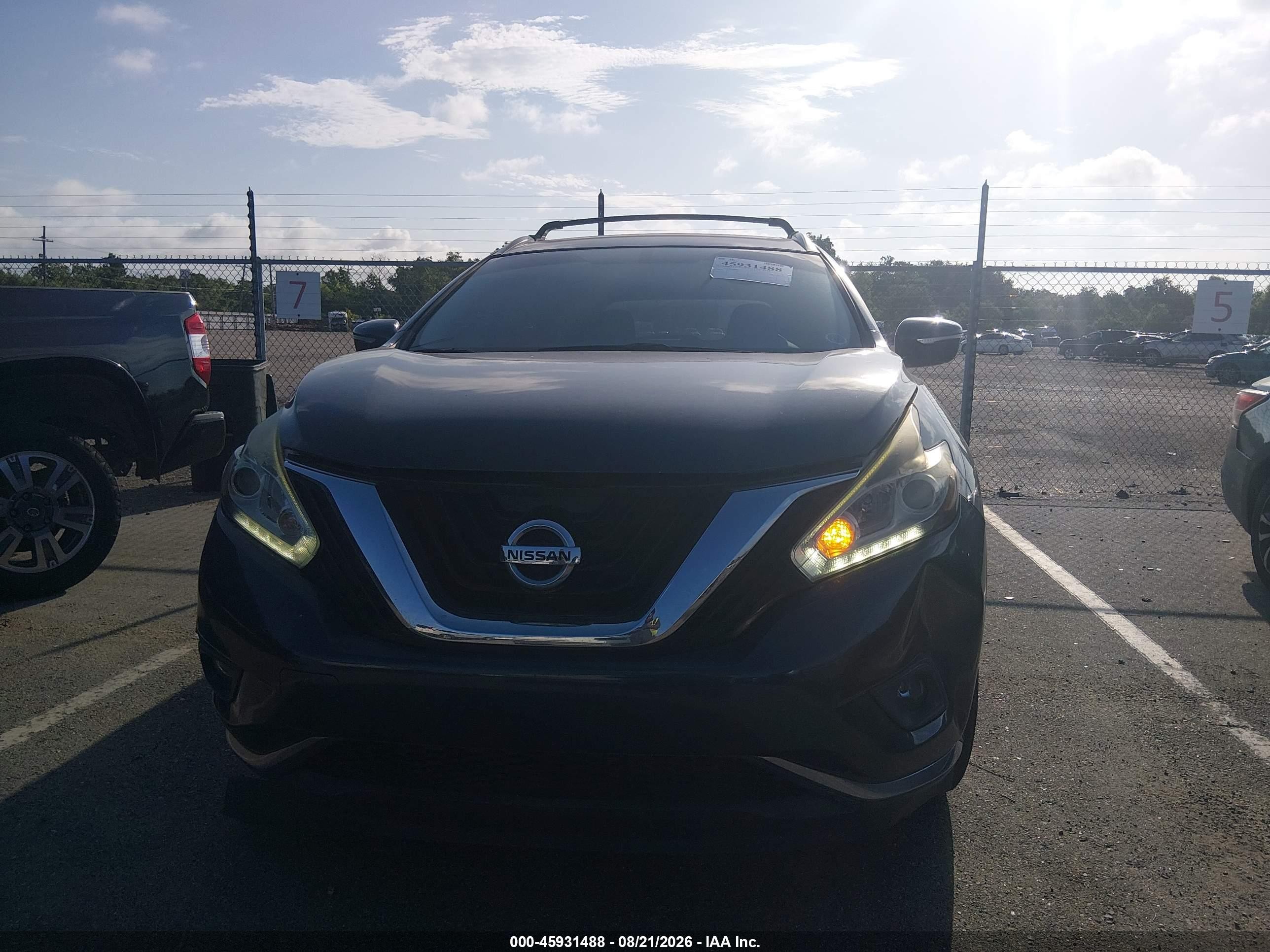 2015 Nissan Murano Sv Dark Blue vin: 5N1AZ2MG8FN248744