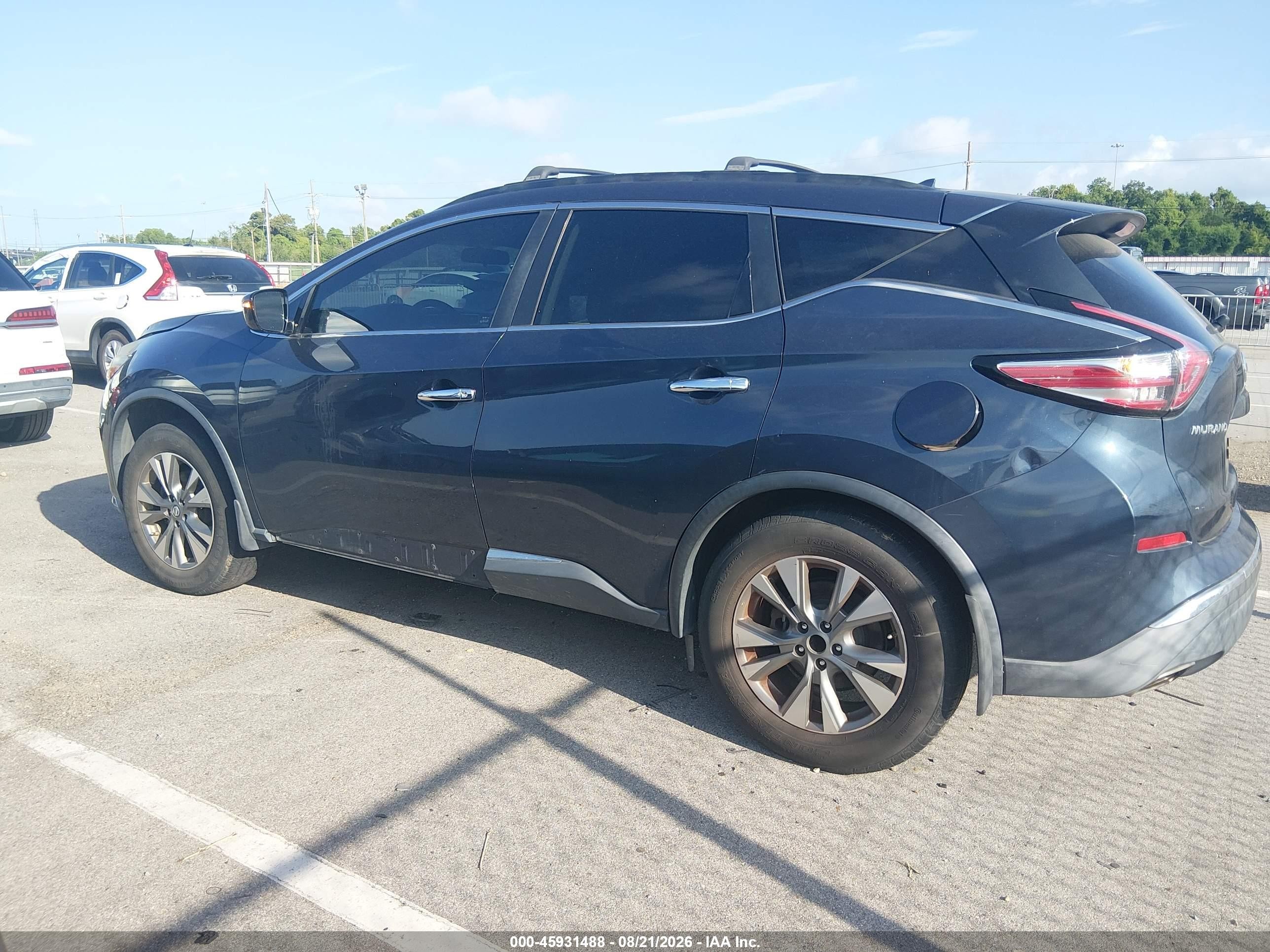 2015 Nissan Murano Sv Dark Blue vin: 5N1AZ2MG8FN248744