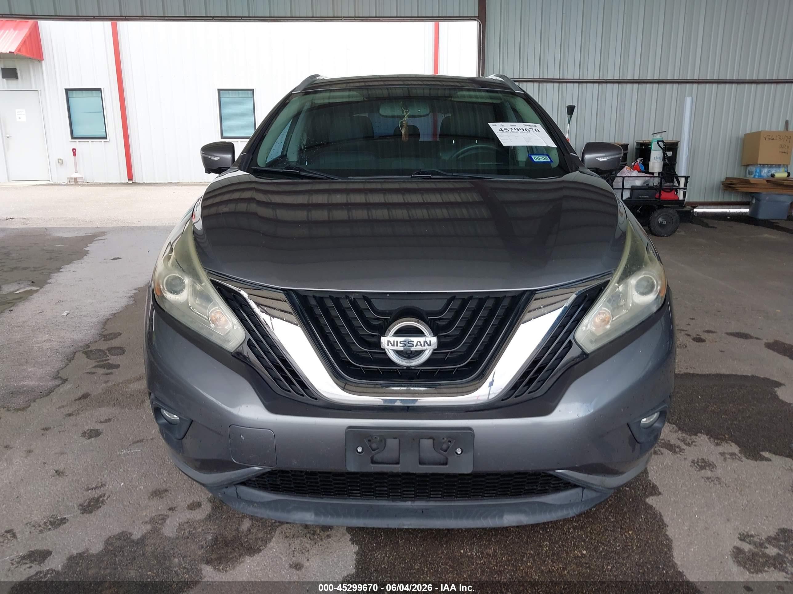 2015 Nissan Murano Platinum Gray vin: 5N1AZ2MG8FN258979