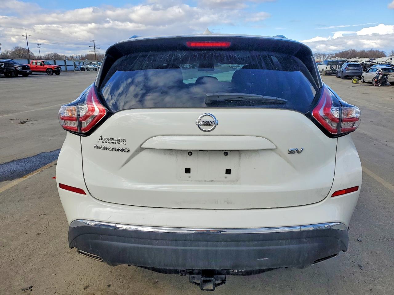 2015 Nissan Murano Sv White vin: 5N1AZ2MG8FN265835
