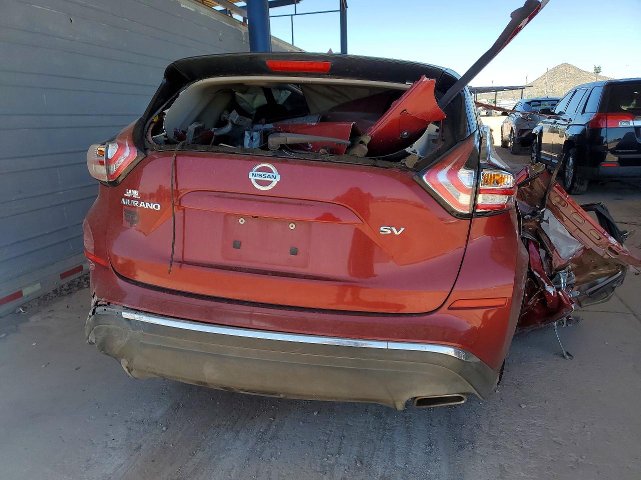 2015 Nissan Murano Sv Red vin: 5N1AZ2MG8FN266077