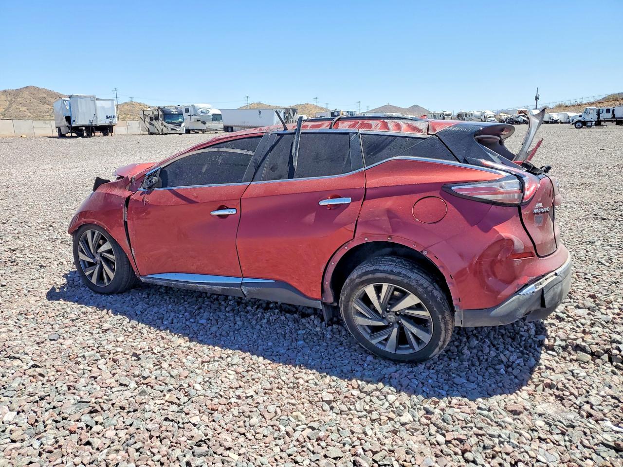 2015 Nissan Murano Sv Red vin: 5N1AZ2MG8FN266077