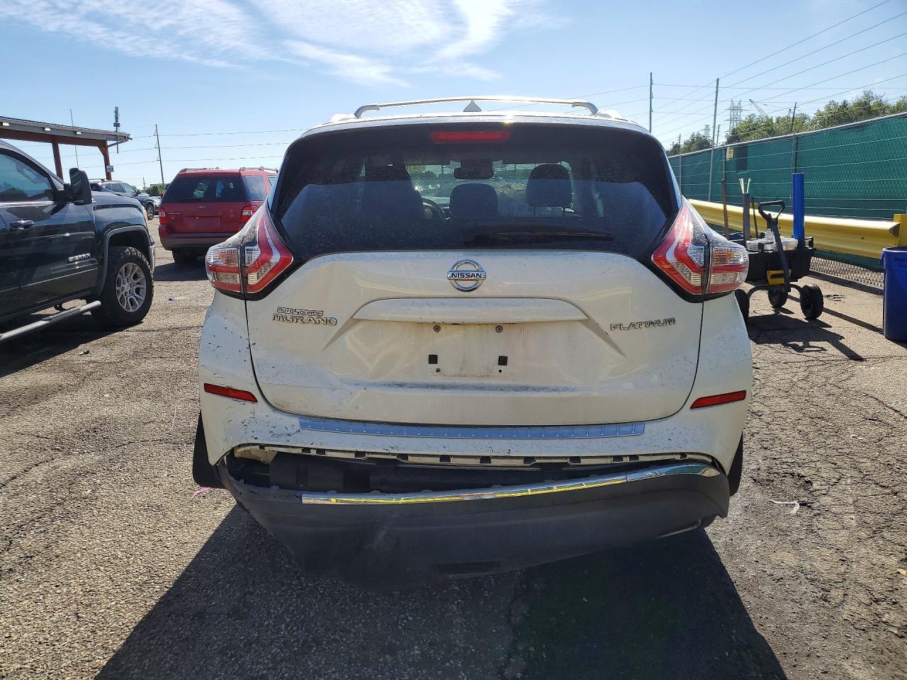 2015 Nissan Murano S White vin: 5N1AZ2MG8FN266886
