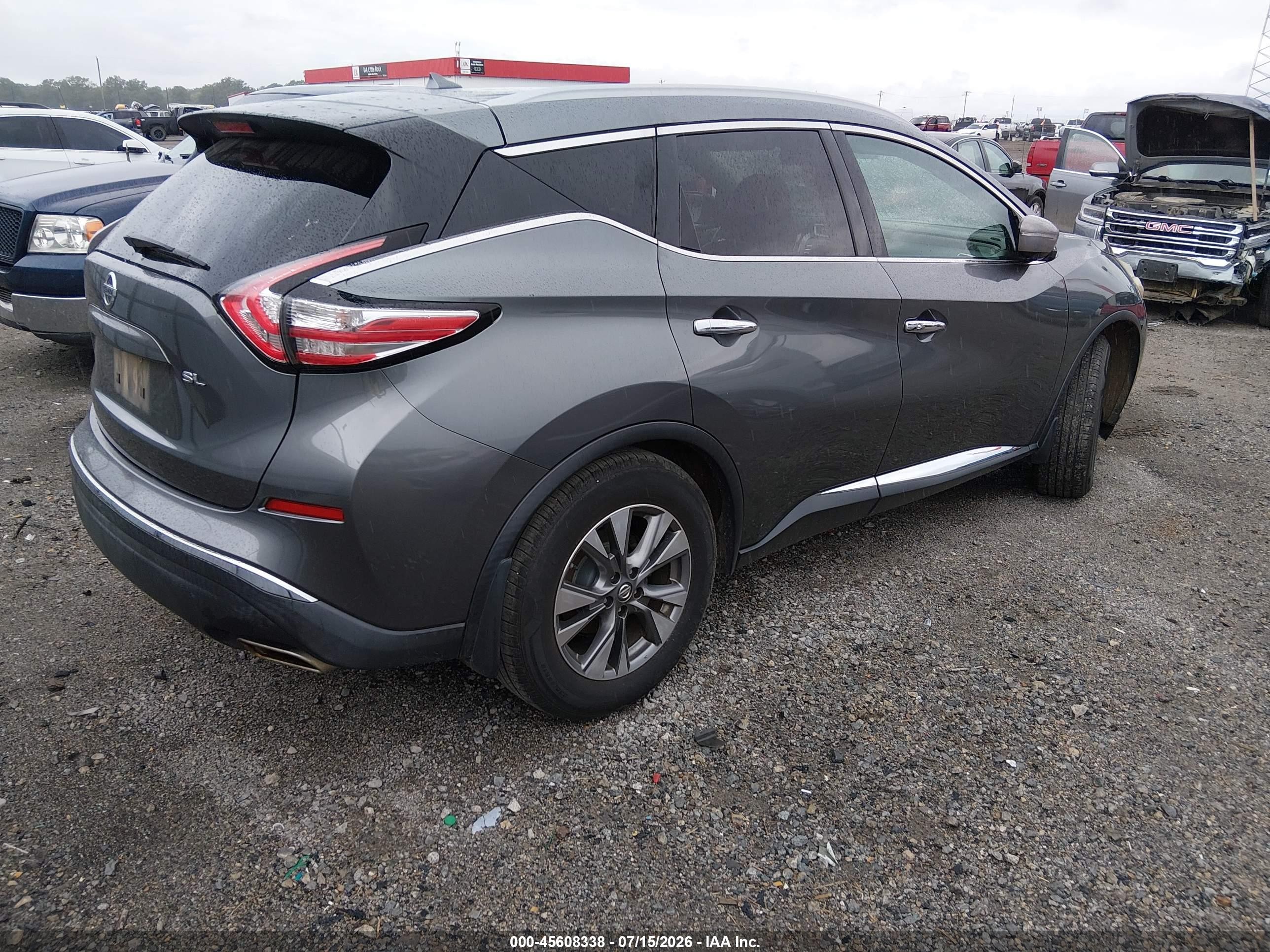 2015 Nissan Murano Sl Серый vin: 5N1AZ2MG8FN271229