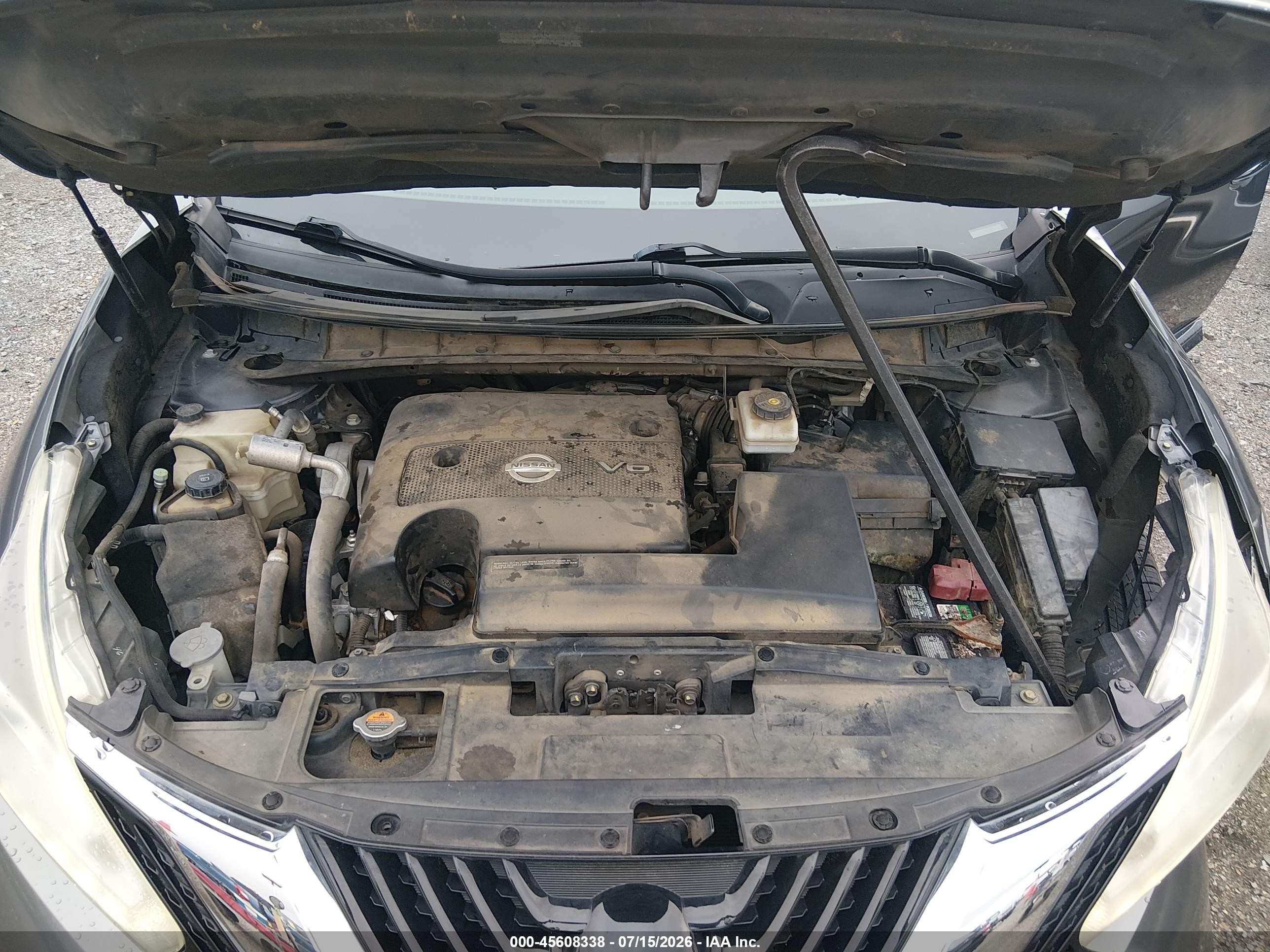 2015 Nissan Murano Sl Серый vin: 5N1AZ2MG8FN271229