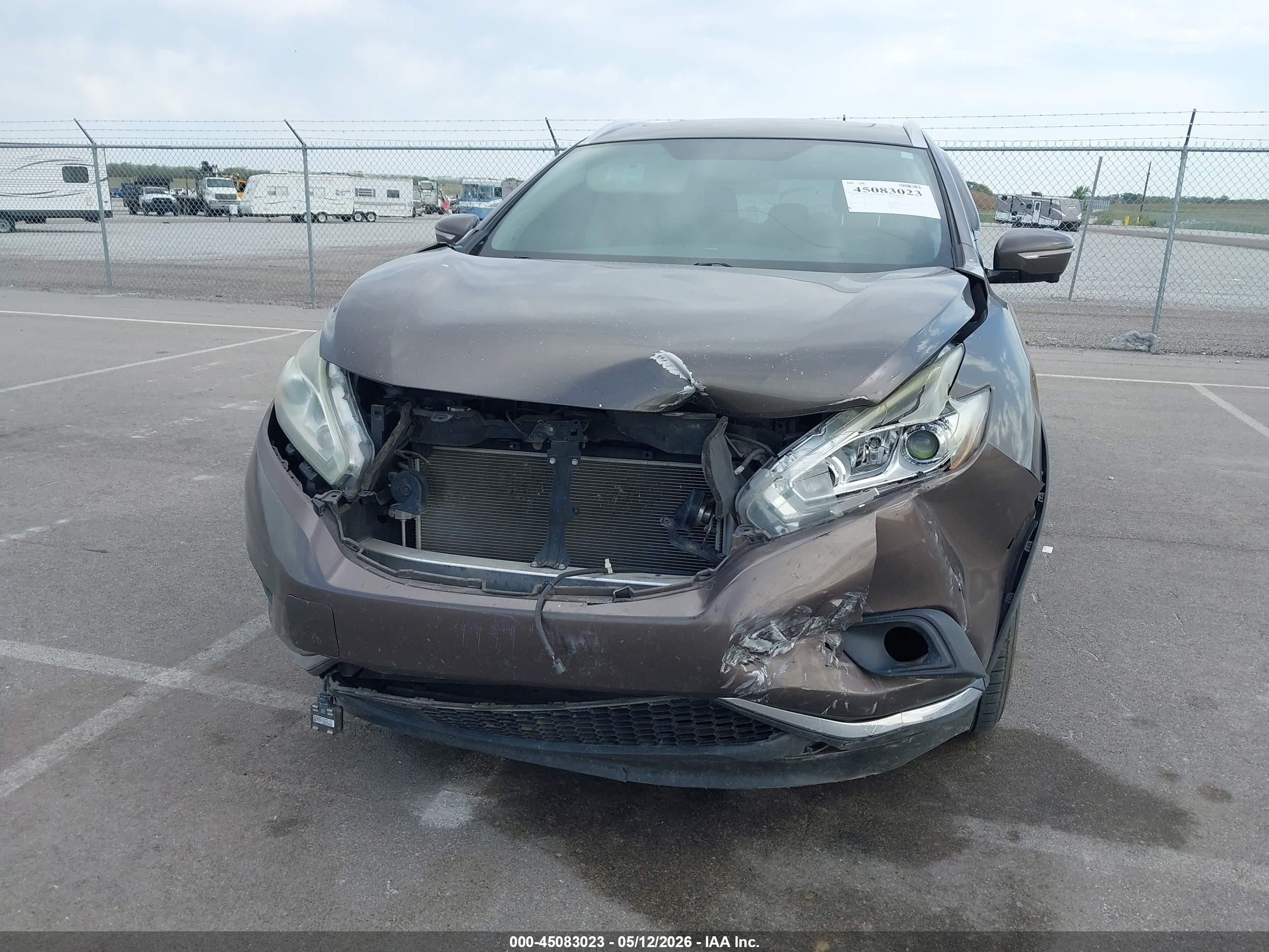 2015 Nissan Murano Sl Серый vin: 5N1AZ2MG9FN213453