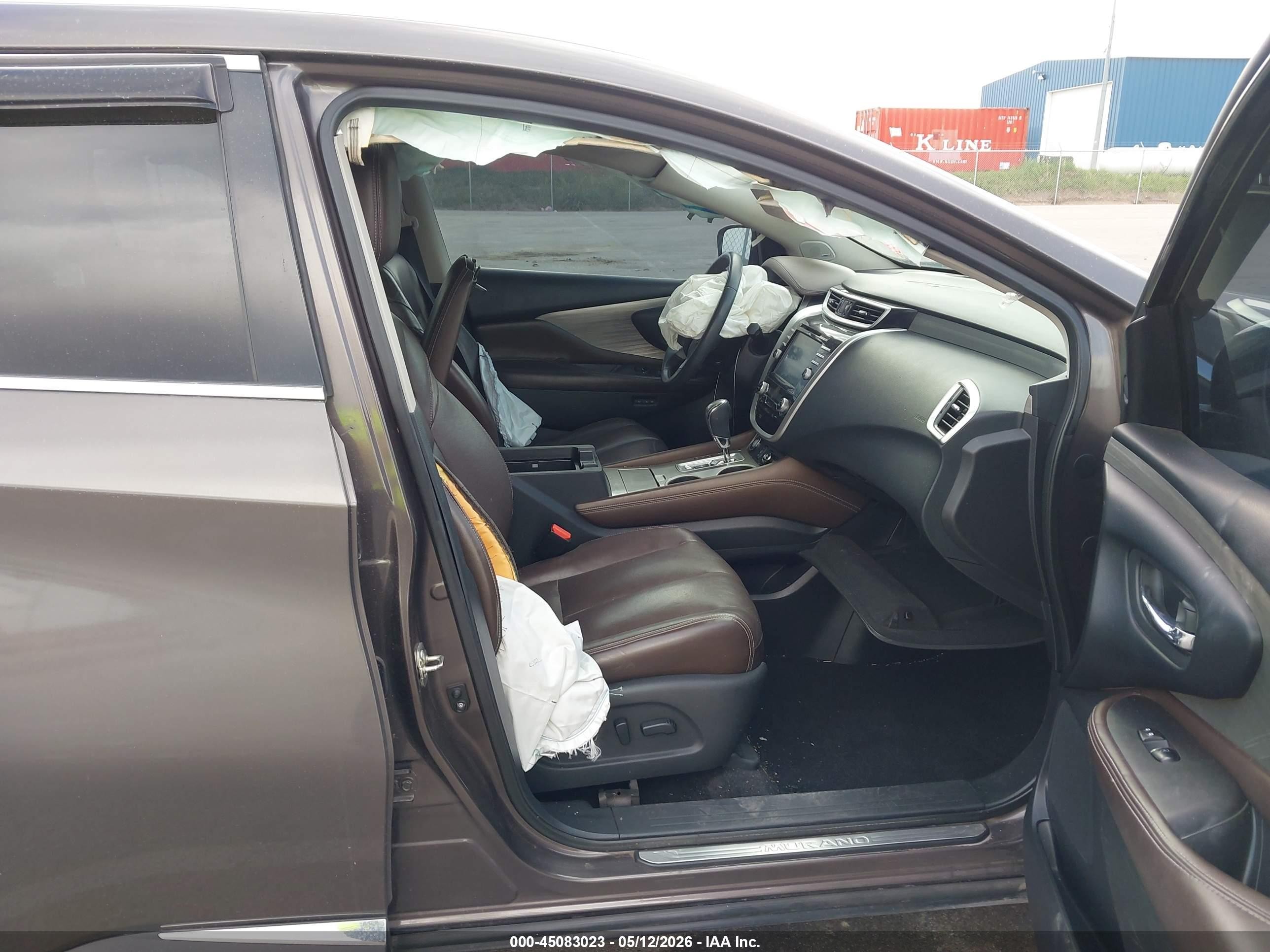 2015 Nissan Murano Sl Серый vin: 5N1AZ2MG9FN213453