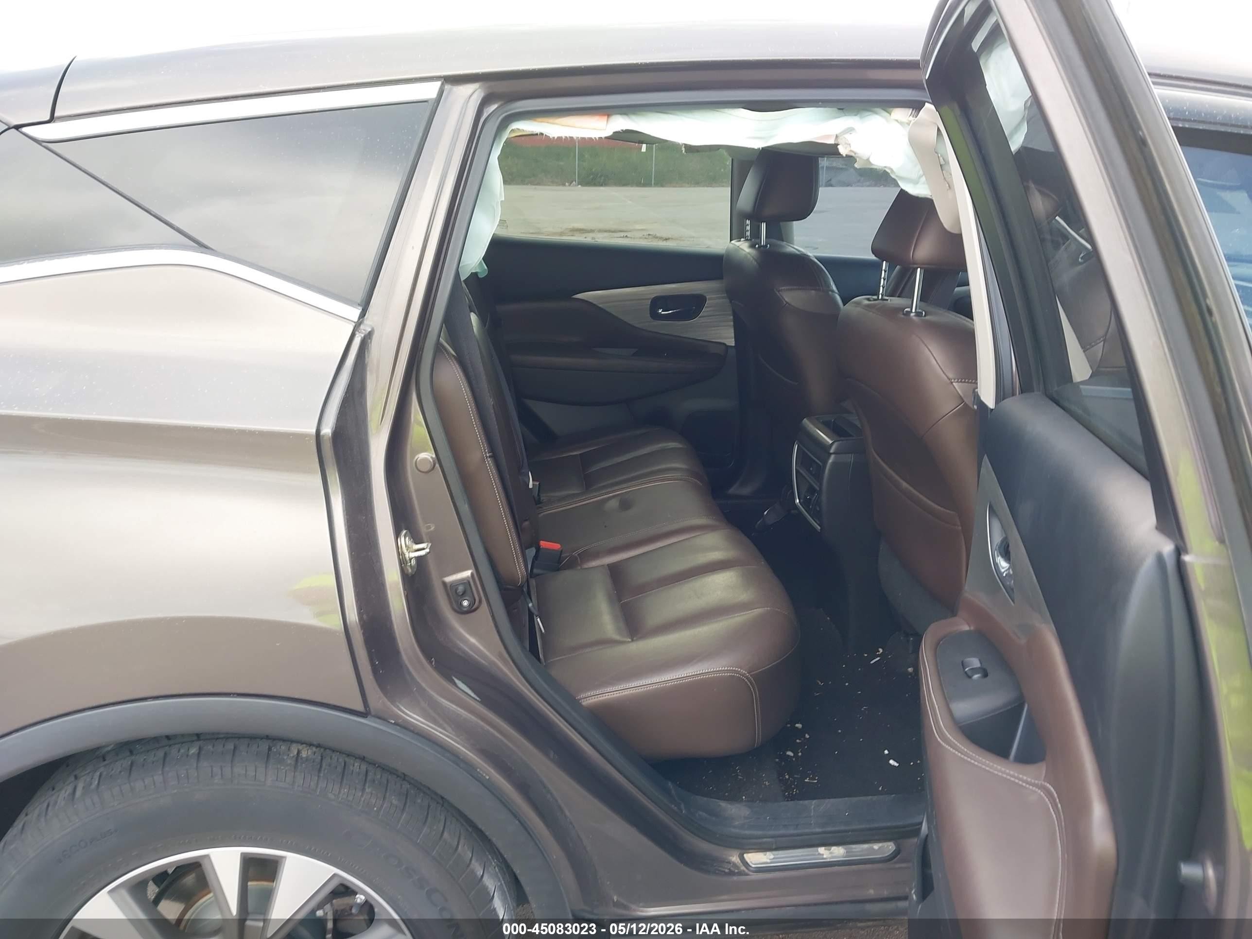 2015 Nissan Murano Sl Серый vin: 5N1AZ2MG9FN213453