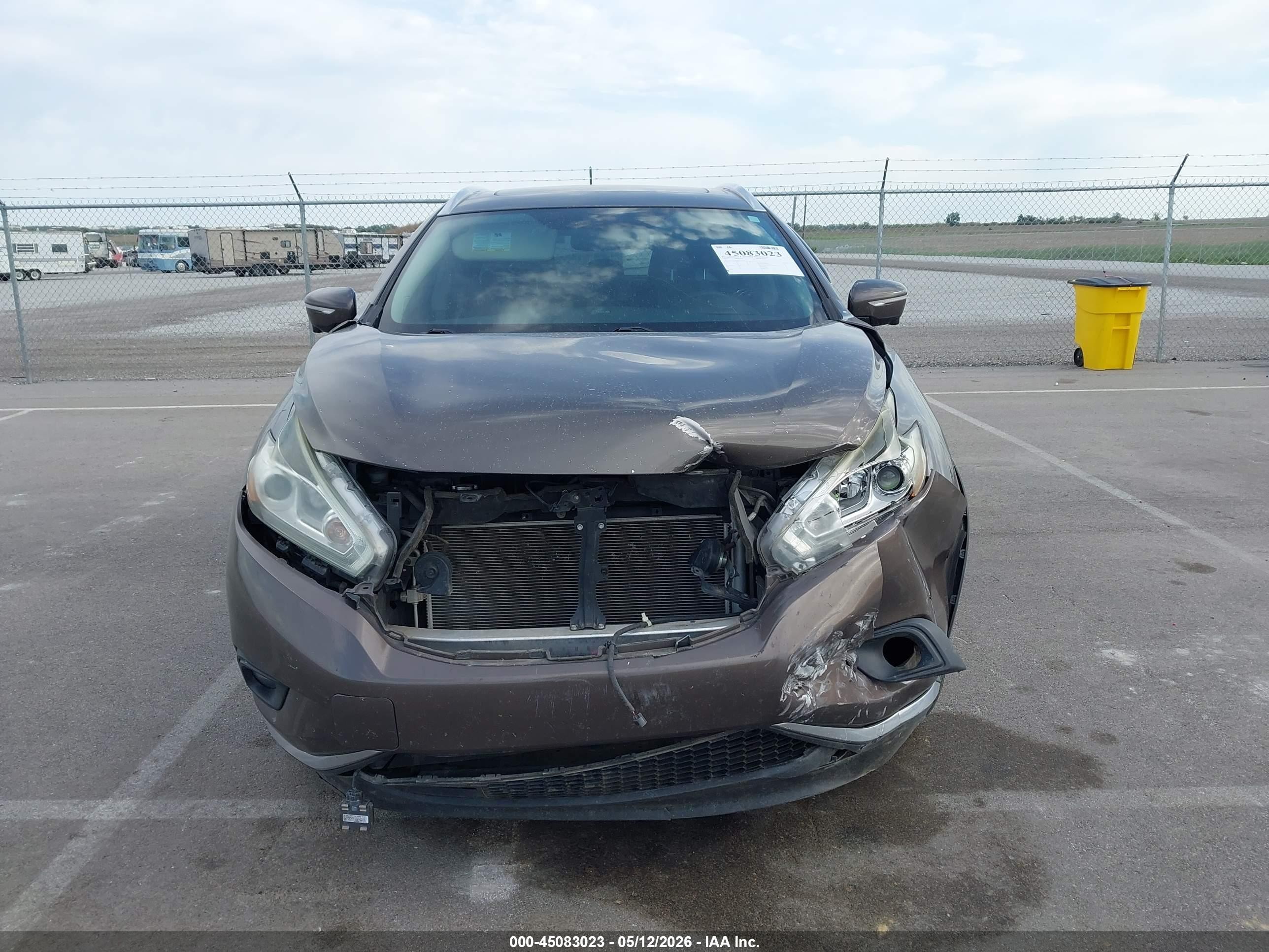 2015 Nissan Murano Sl Серый vin: 5N1AZ2MG9FN213453