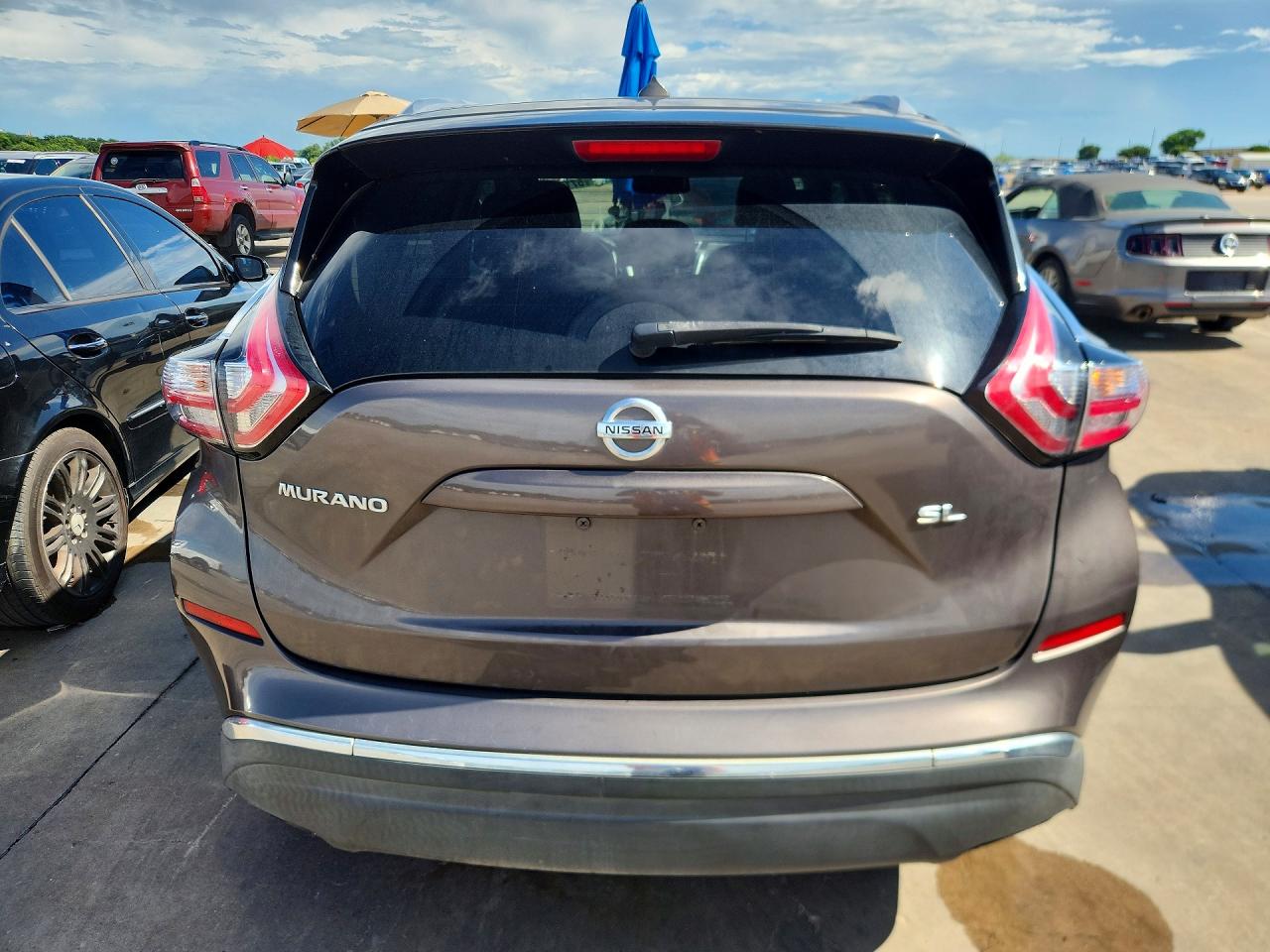 2015 Nissan Murano Sl Brown vin: 5N1AZ2MG9FN225702