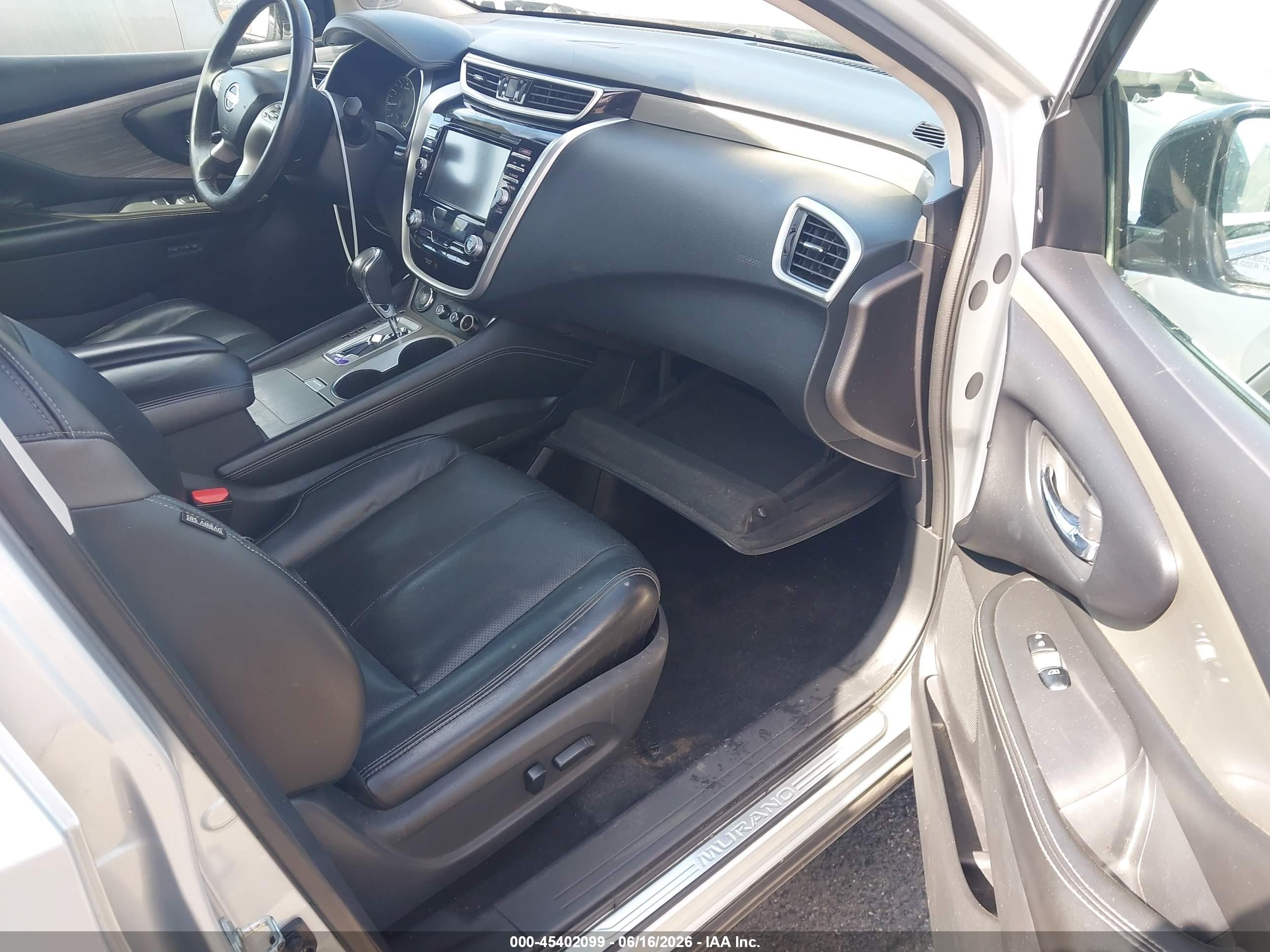 2015 Nissan Murano Platinum Silver vin: 5N1AZ2MG9FN233881