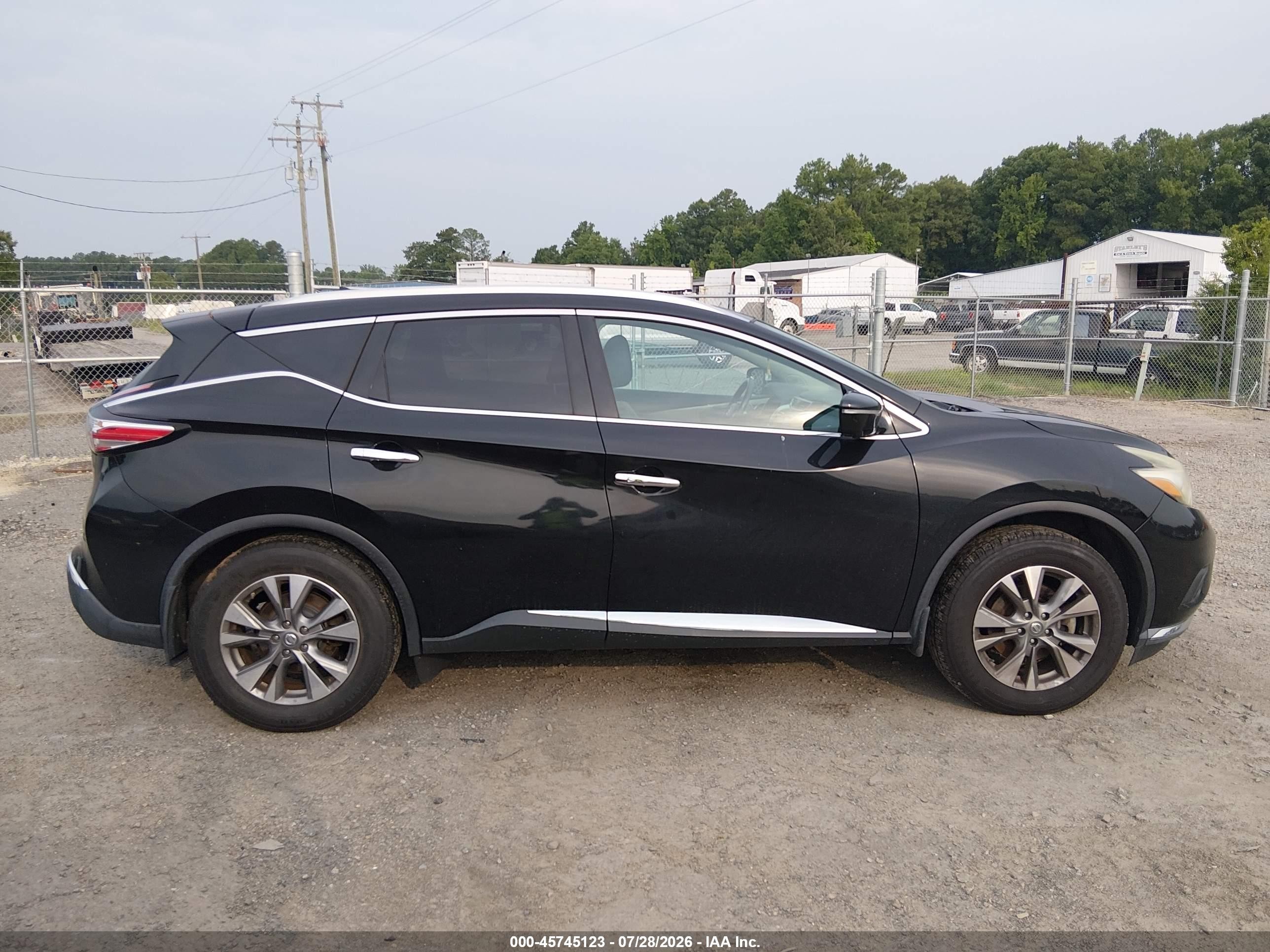 2015 Nissan Murano   Black vin: 5N1AZ2MG9FN265651