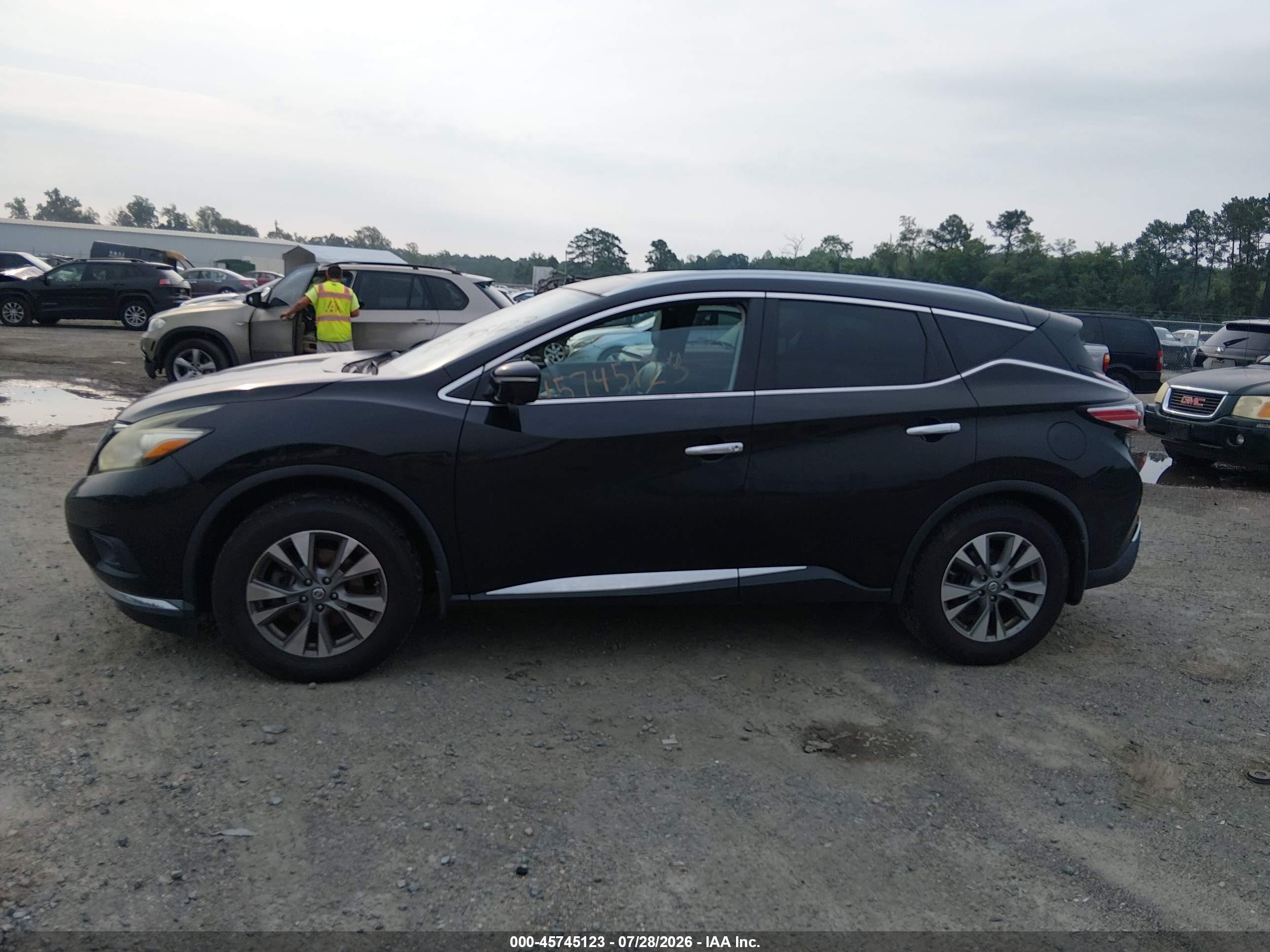 2015 Nissan Murano   Black vin: 5N1AZ2MG9FN265651