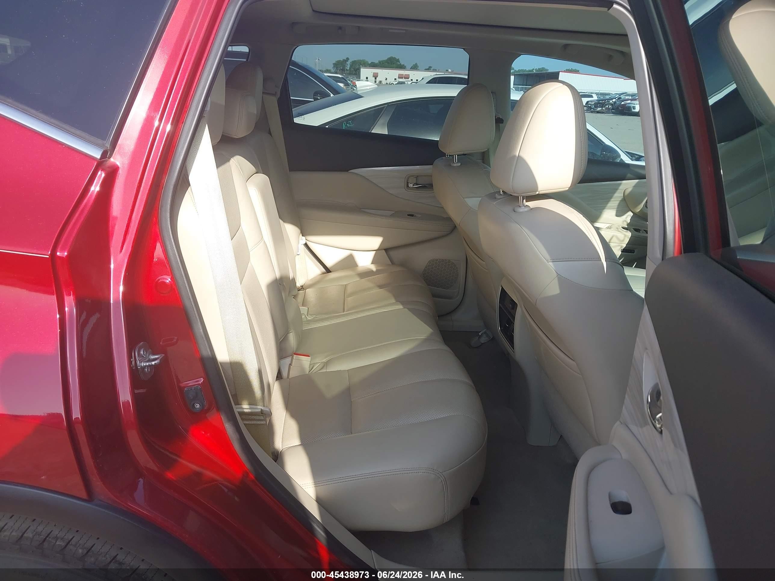 2015 Nissan Murano Sl Red vin: 5N1AZ2MG9FN279002
