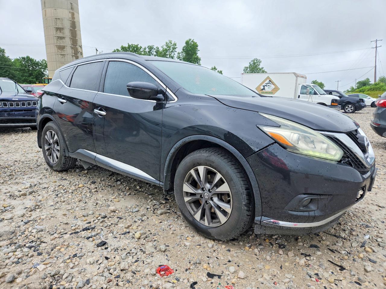 2015 Nissan Murano S Black vin: 5N1AZ2MG9FN285754