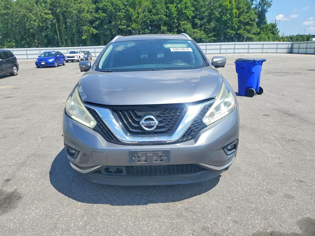 2015 Nissan Murano Platinum Серый vin: 5N1AZ2MGXFN211064
