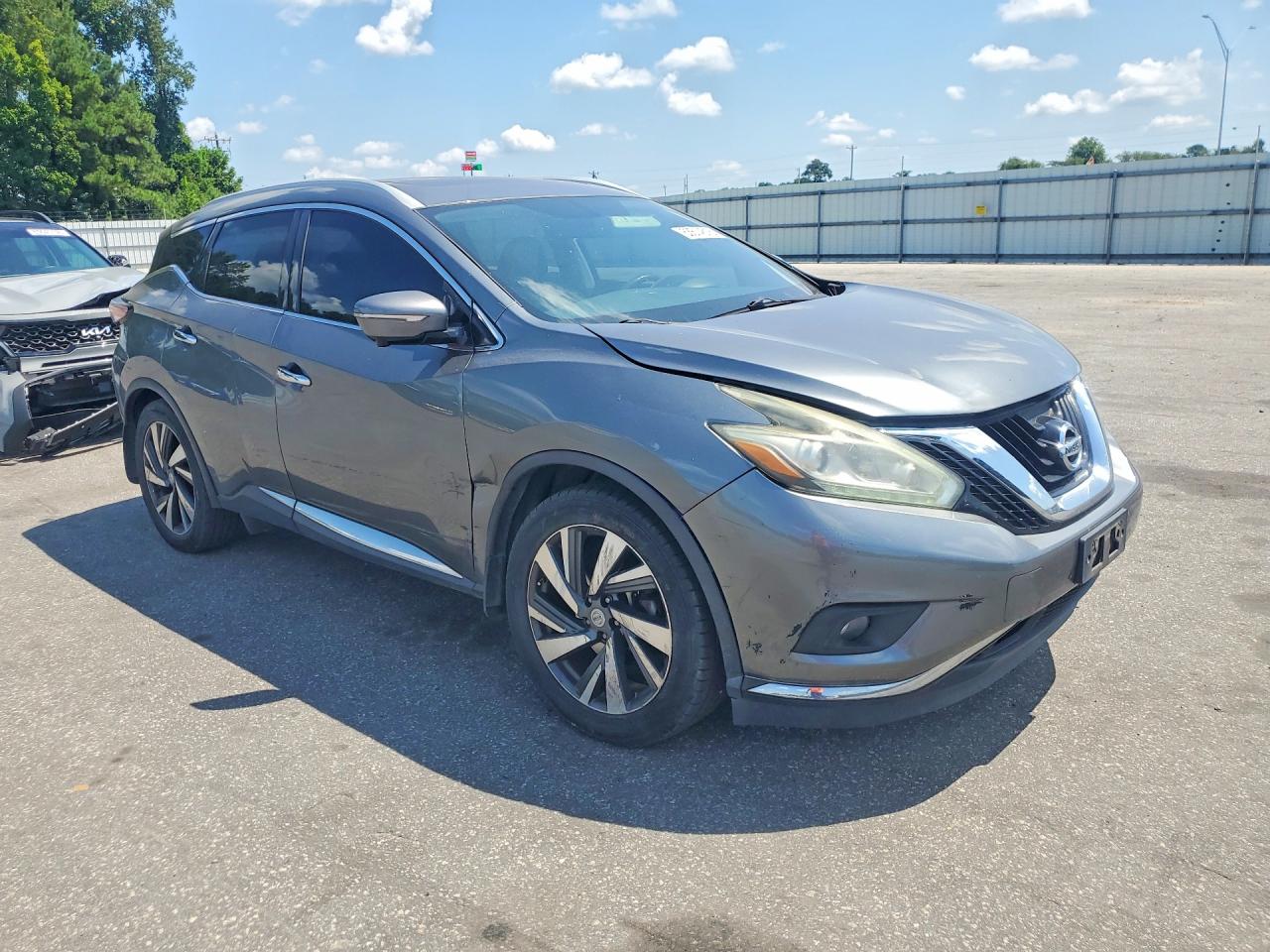 2015 Nissan Murano Platinum Серый vin: 5N1AZ2MGXFN211064