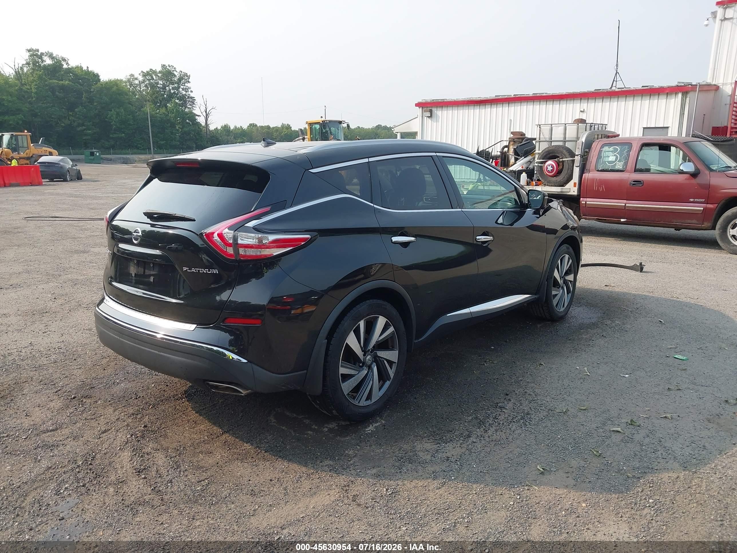 2015 Nissan Murano Platinum Black vin: 5N1AZ2MGXFN215342