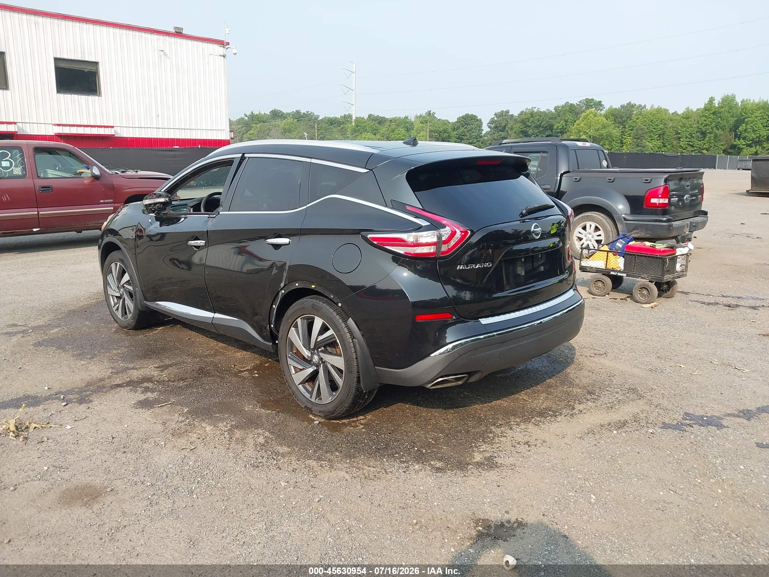 2015 Nissan Murano Platinum Black vin: 5N1AZ2MGXFN215342