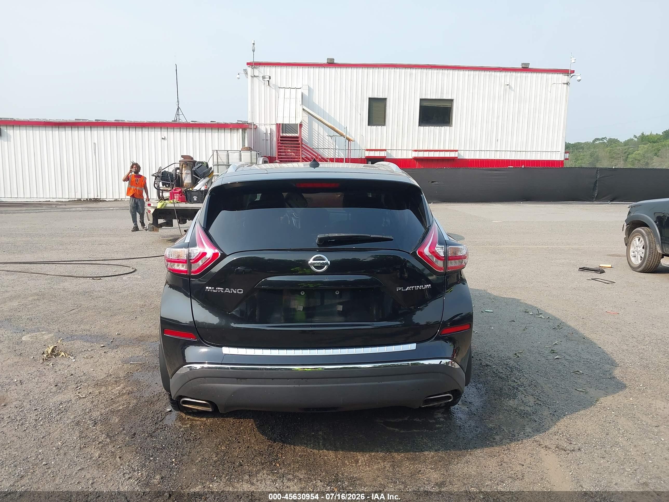 2015 Nissan Murano Platinum Black vin: 5N1AZ2MGXFN215342