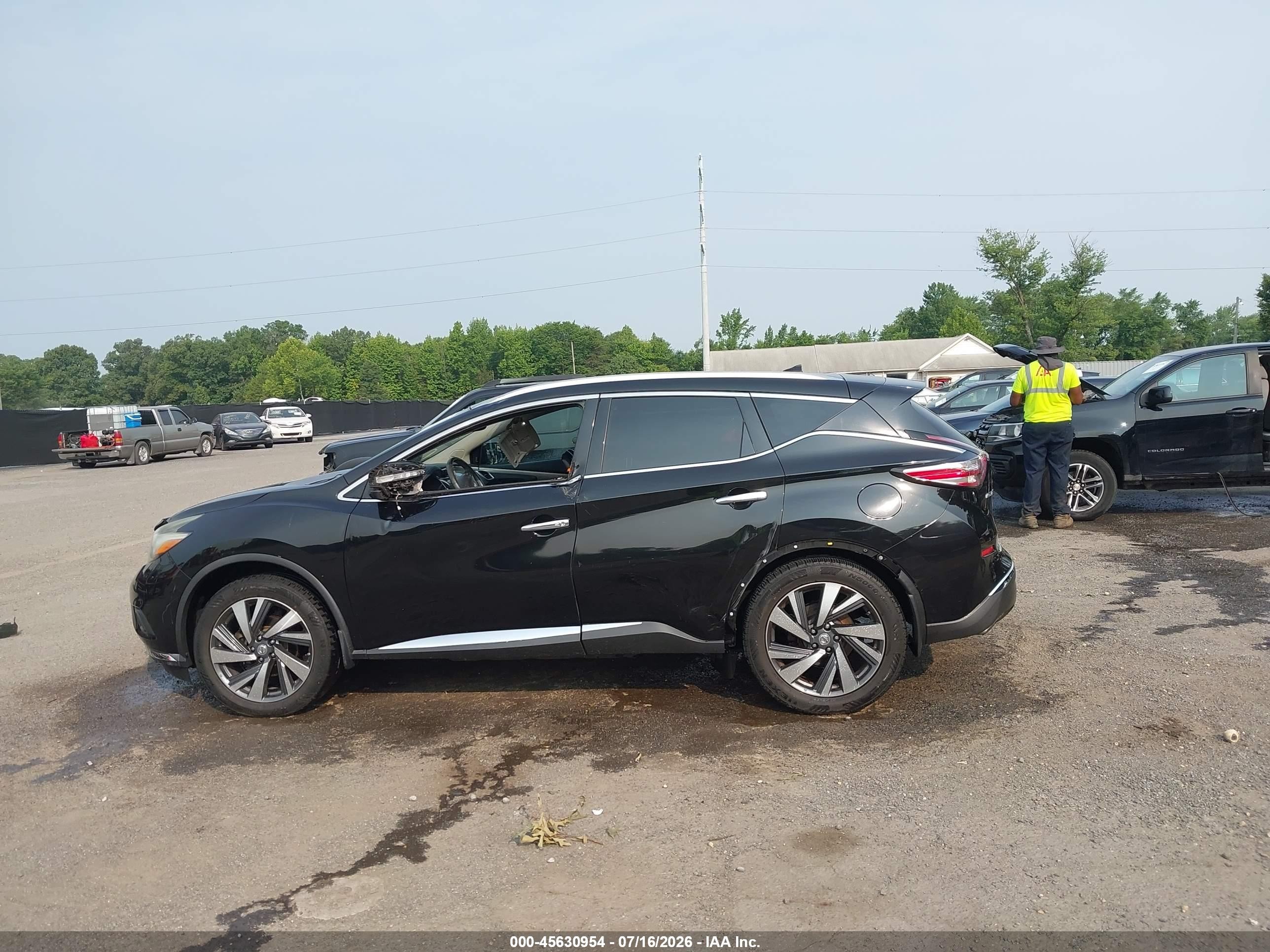 2015 Nissan Murano Platinum Black vin: 5N1AZ2MGXFN215342