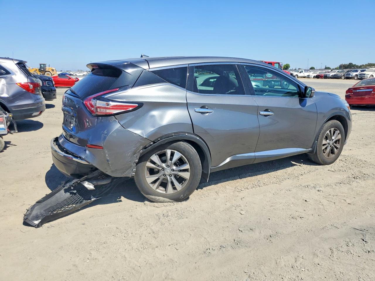 2015 Nissan Murano S Gray vin: 5N1AZ2MGXFN217091