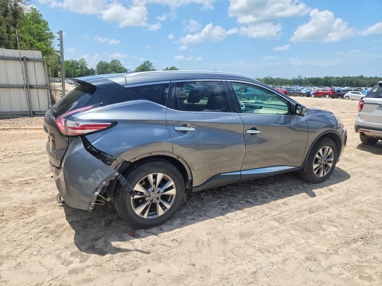 2015 Nissan Murano Sl Gray vin: 5N1AZ2MGXFN221237