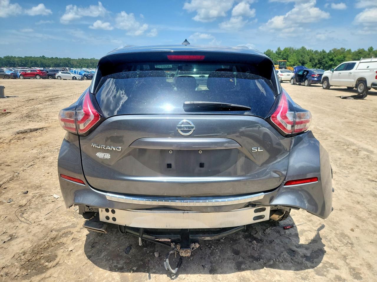2015 Nissan Murano Sl Gray vin: 5N1AZ2MGXFN221237