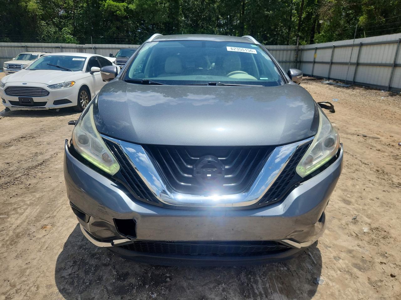 2015 Nissan Murano Sl Gray vin: 5N1AZ2MGXFN221237
